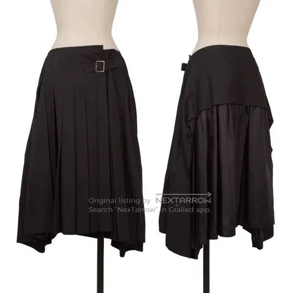 Comme des Garcons Comme Des Garcons size M Navy Blue Vintage Pleated Half Sk Size 23" - 1 Thumbnail