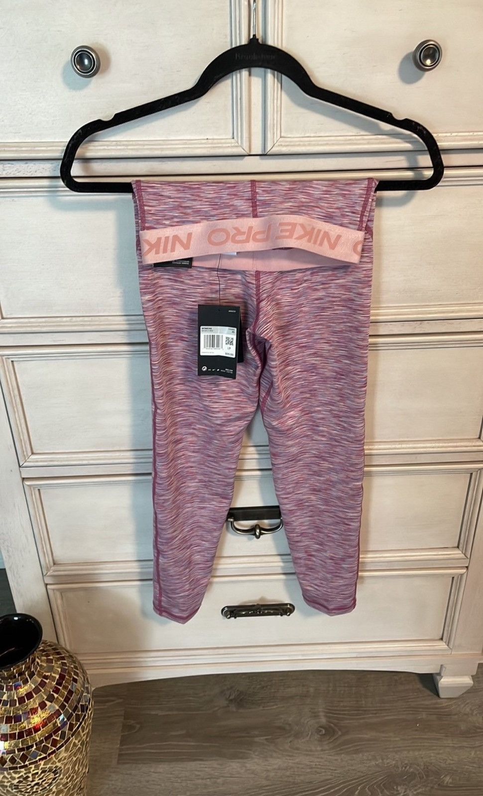 Nike Nike Women's PRO Space DYE Cropped Training Tights Size 26" / US 2 / IT 38 - 4 Thumbnail