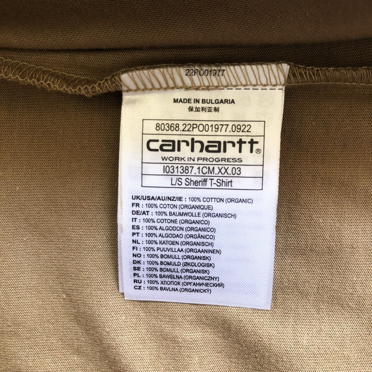 Carhartt Carhartt Sheriff Buffalo Longsleeved T-shirt Size US M / EU 48-50 / 2 - 5 Thumbnail