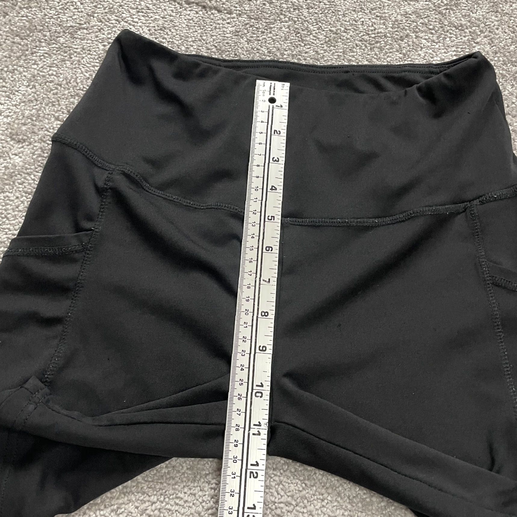 Vintage Shosho Compression Bike Shorts Womens M Black High Rise Pockets 26x7 Active Small Shosho Womens Medium Black High Rise Pockets Active 26x7 Size 32" / US 10 / IT 46 - 7 Thumbnail