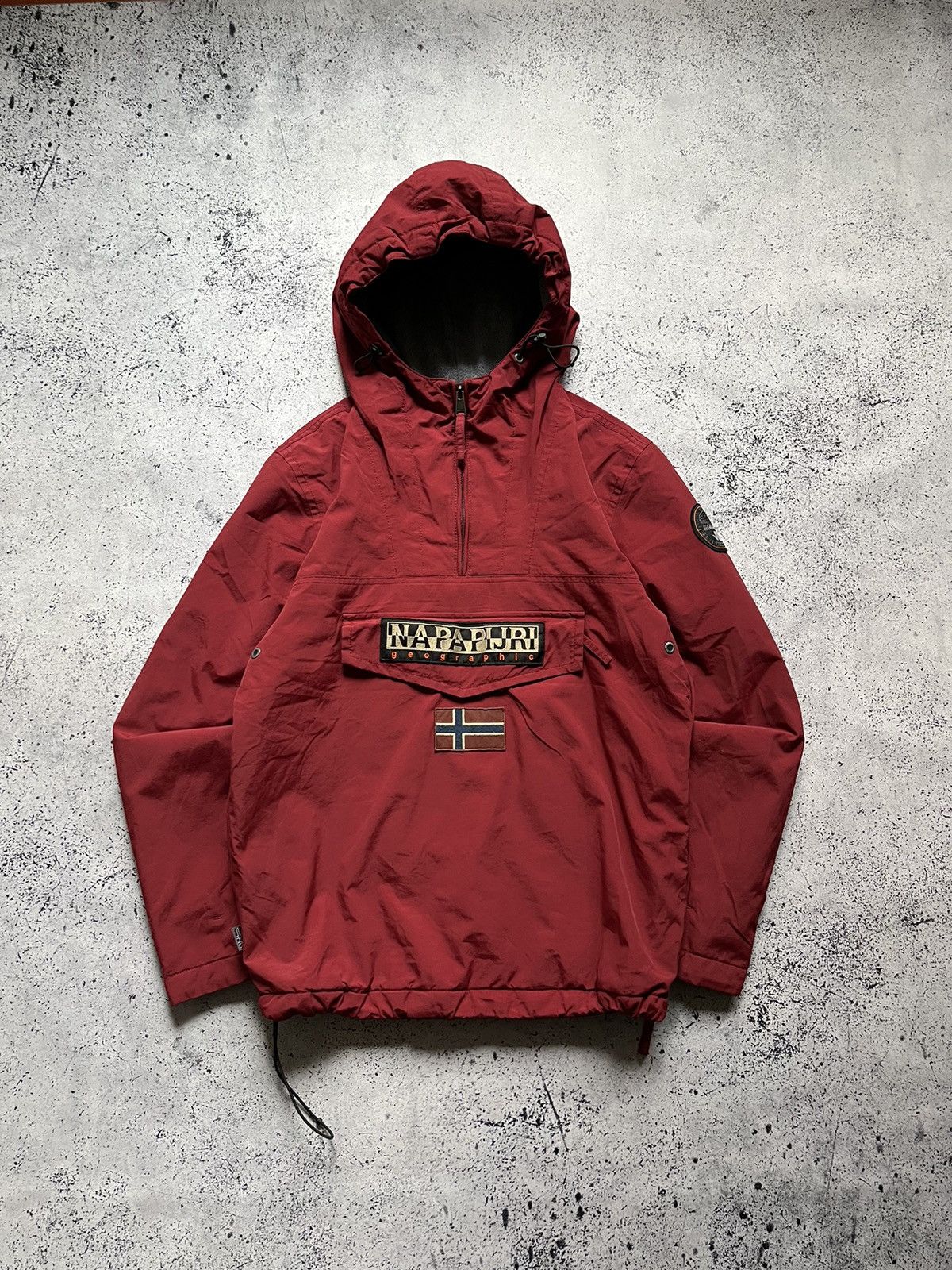 Napapijri × Vintage Vintage Napapijri Skidoo Anorak Outdoor Life Red Size S Y2K Size US S / EU 44-46 / 1 - 1 Thumbnail