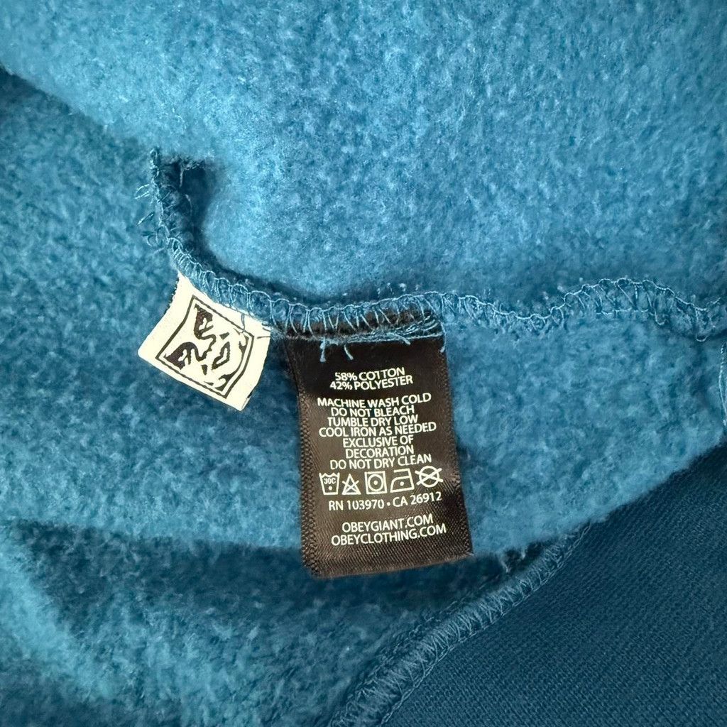Obey Obey blue crew neck sweatshirt - Size S Size US S / EU 44-46 / 1 - 5 Thumbnail