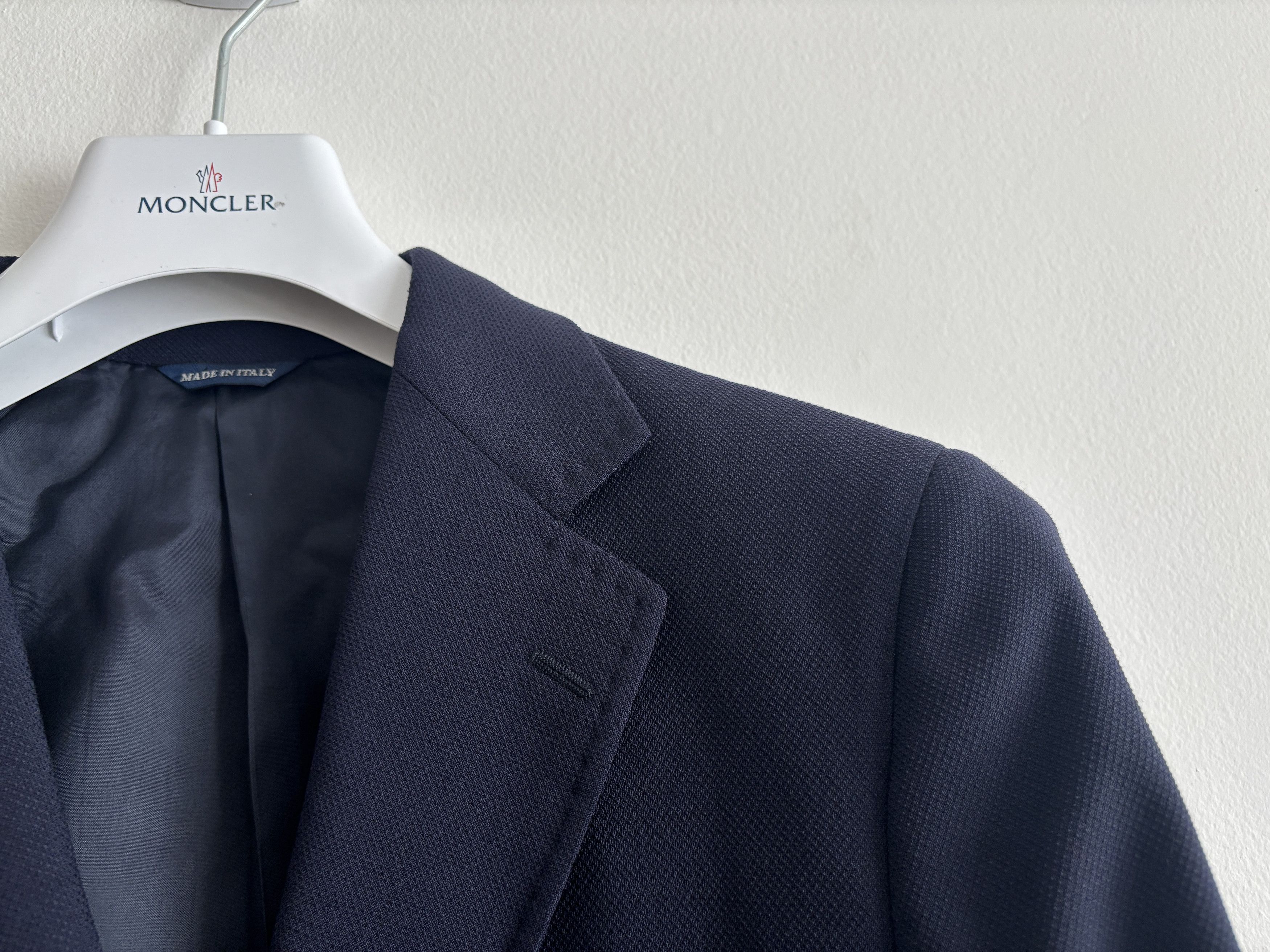Tombolini $1900 Navy Blue Wool Hopsack Sport Coat/ Blazer - 42 Size 42R - 3 Thumbnail