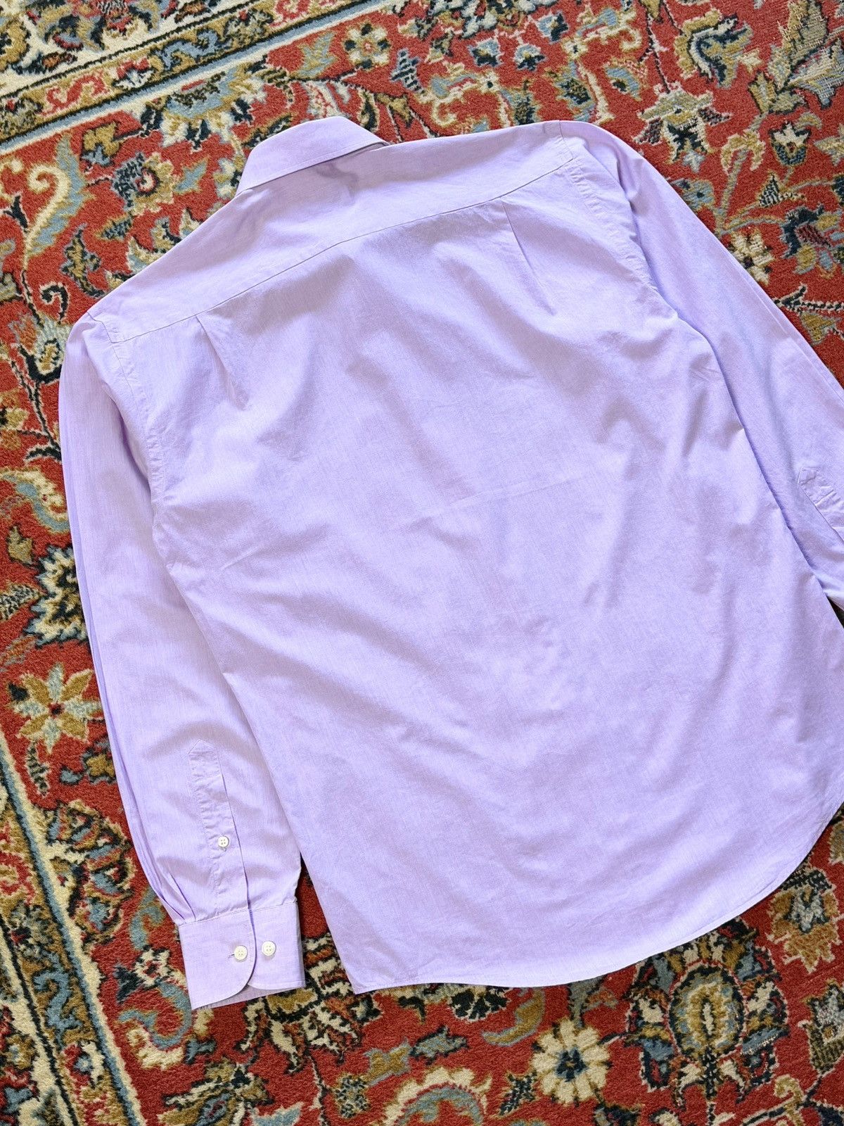 Yves Saint Laurent Yves Saint Laurent Logo Purple Shirt Size US L / EU 52-54 / 3 - 10 Thumbnail