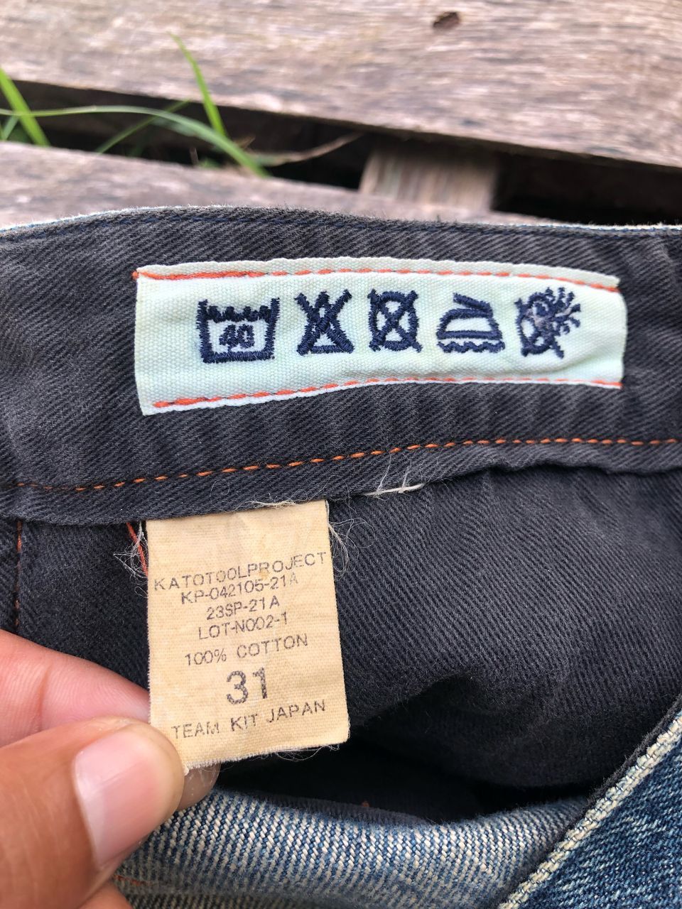 Japanese Brand × KATO × Vintage Vintage Kato Japan Selvedge Buckle Denim Jeans Size US 30 / EU 46 - 4 Thumbnail