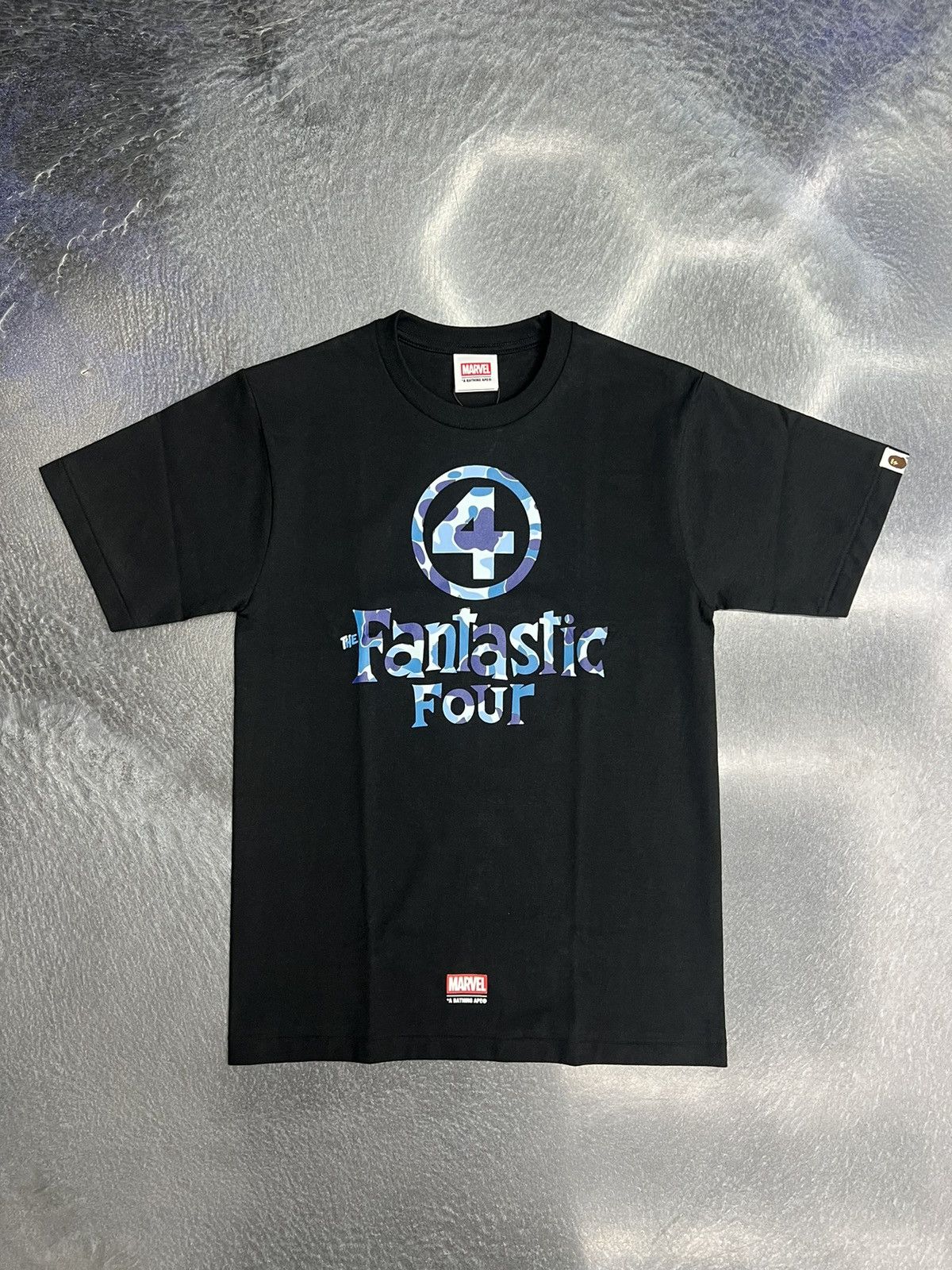 Bape × Marvel Comics Bape x Marvel Fantastic 4 Logo T-Shirt Size US L / EU 52-54 / 3 - 1 Thumbnail
