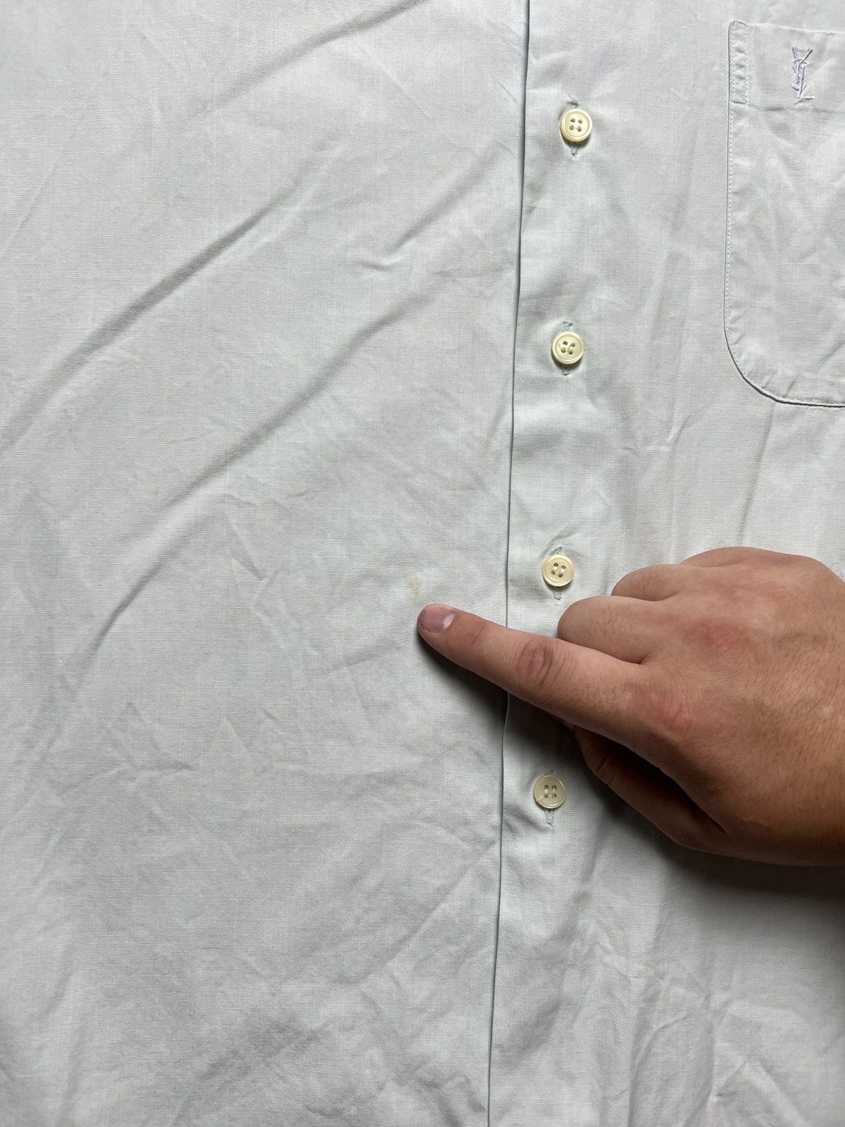 Yves Saint Laurent Lux YSL Shirt Cotton Yves Saint Laurent Summer Shirtsleeve Size US XXL / EU 58 / 5 - 13 Thumbnail