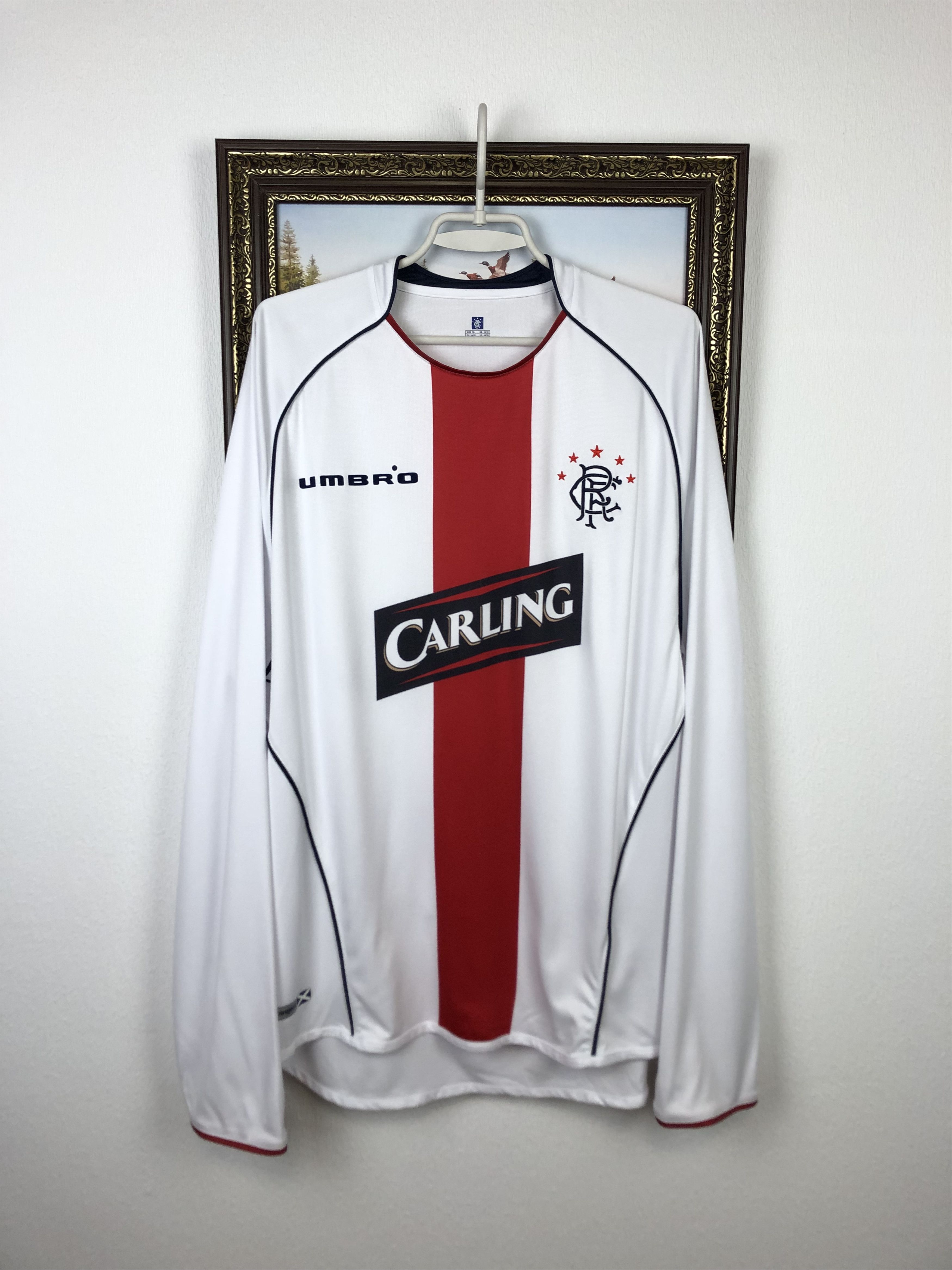 Umbro Glasgow Rangers football shirt 2005 Soccer Umbro Long Sleeve Size US XL / EU 56 / 4 - 1 Thumbnail