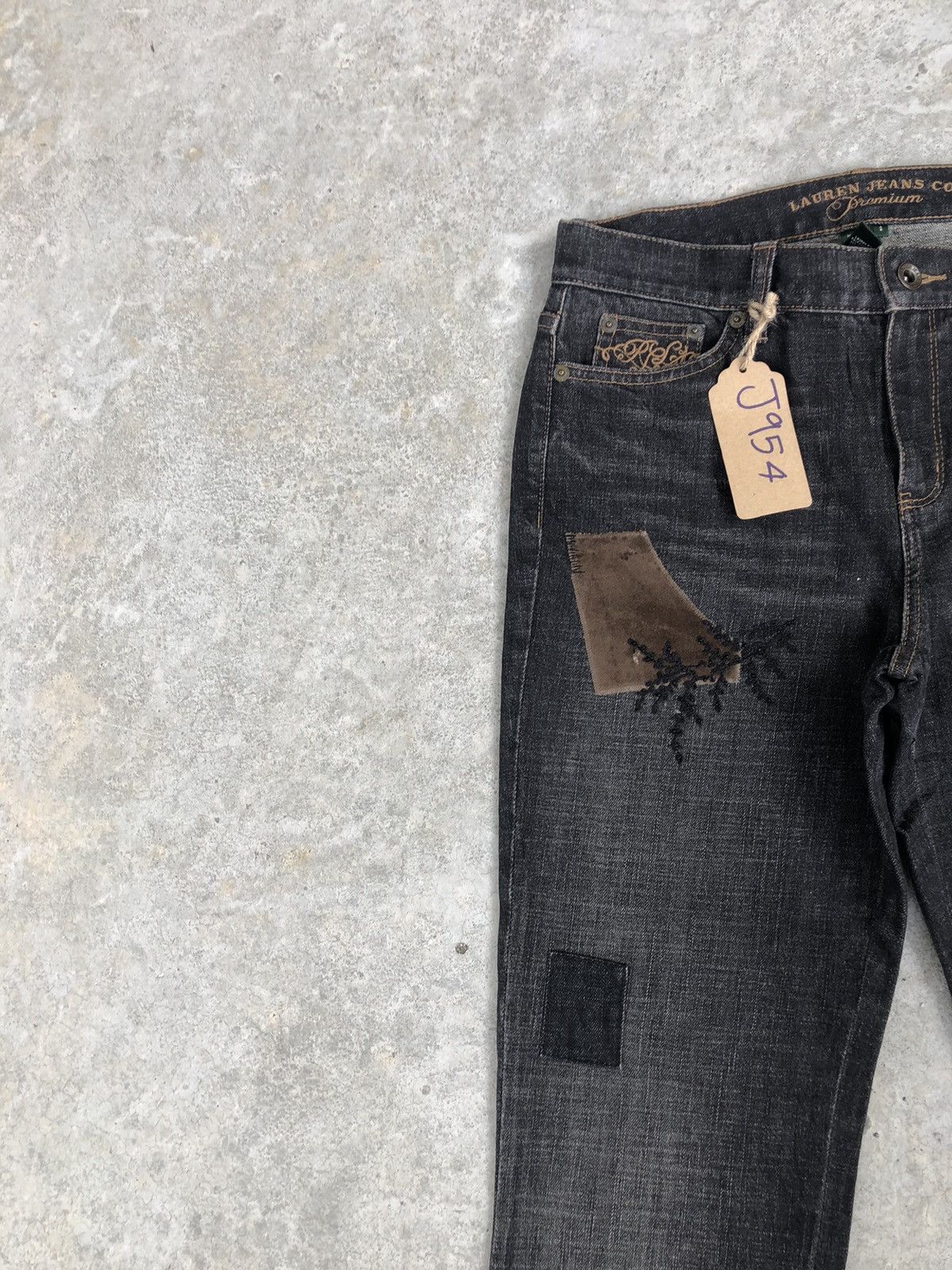 Lauren Ralph Lauren Japanese Lauren Flared Jeans Patchwork Size US 29 - 7 Thumbnail