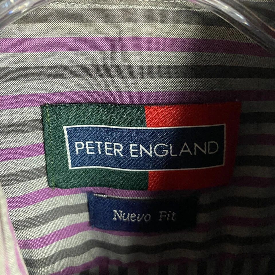Other Peter England Dress Shirt Men's 40 CM Medium Nuevo Fit Size US M / EU 48-50 / 2 - 2 Thumbnail