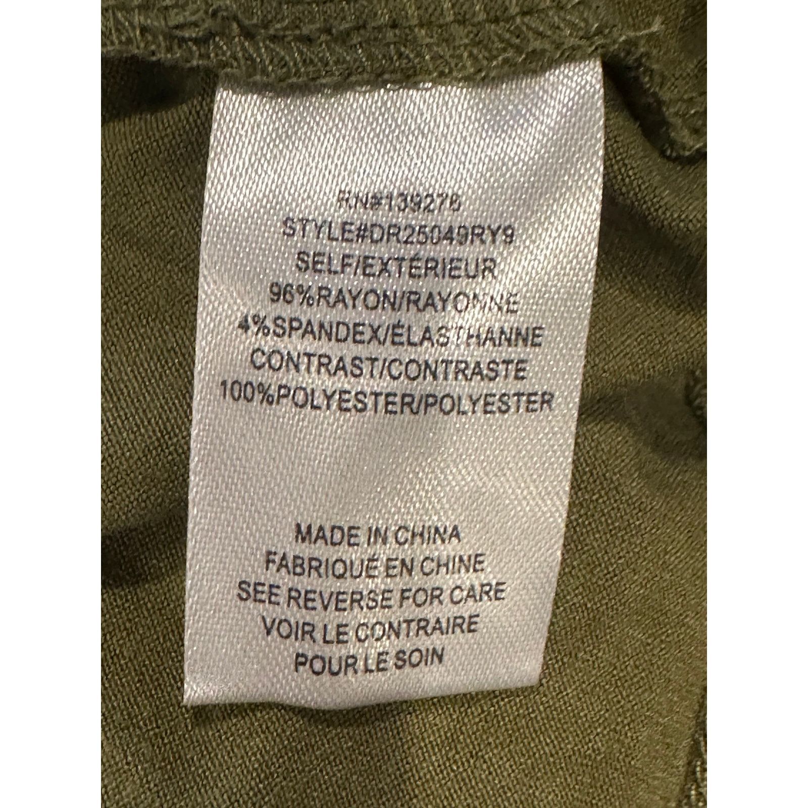 Other DR2 By Daniel Rainn Women's Olive Green Smocked Blouse S NWT Size S / US 4 / IT 40 - 9 Thumbnail
