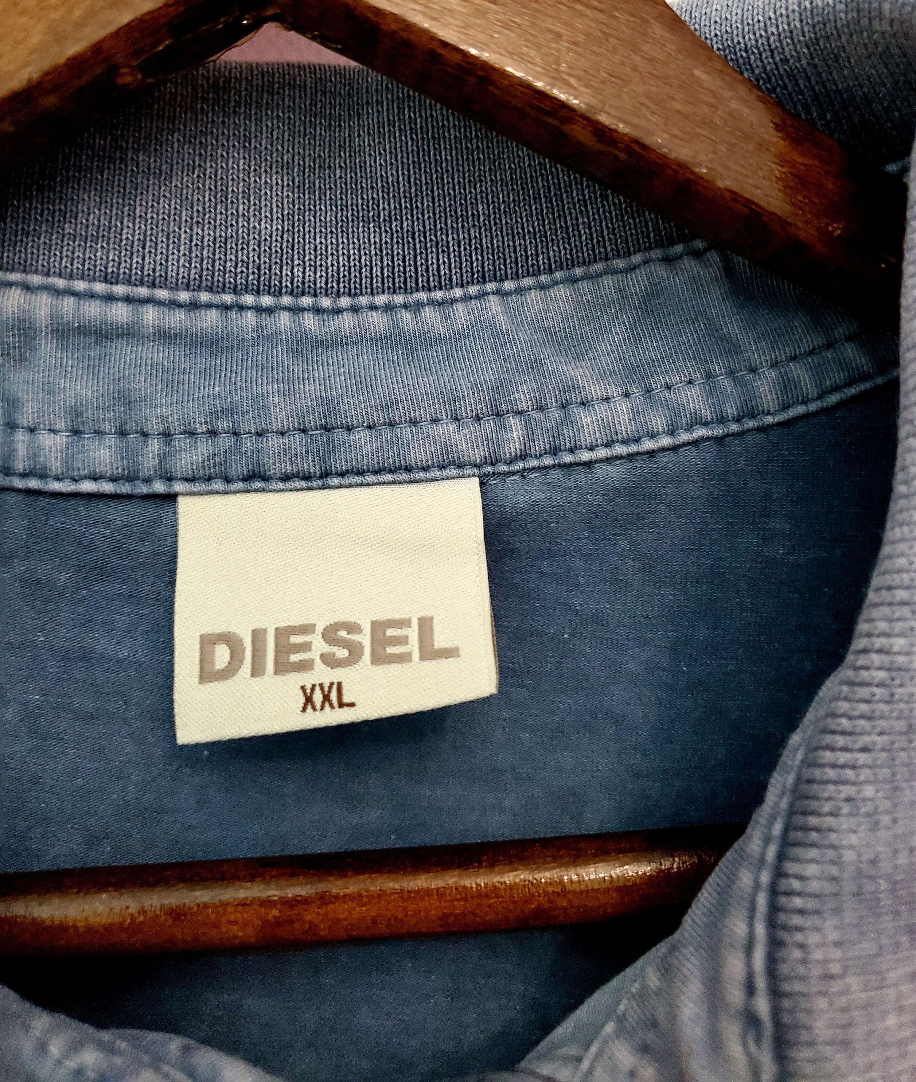Diesel × Japanese Brand Vintage v2k Diesel big logo polo t shirt size L Size US L / EU 52-54 / 3 - 5 Thumbnail