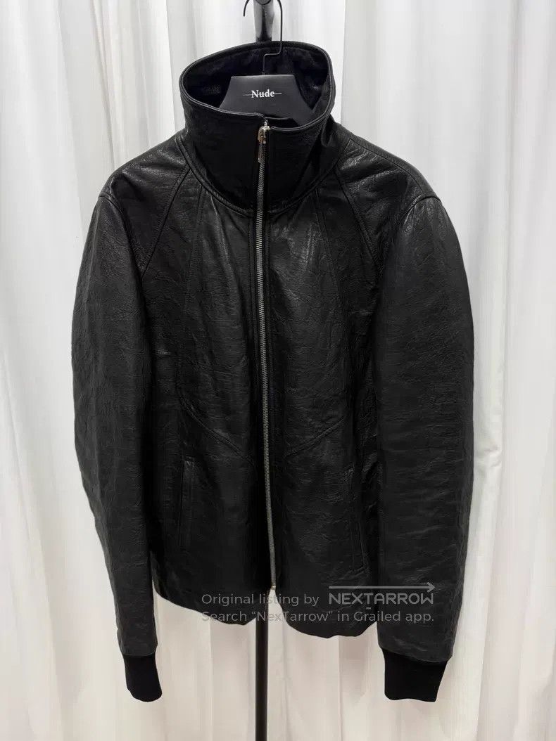 Rick Owens Rick Owens 09 AW Lambskin Standing Collar Jacket Size US XL / EU 56 / 4 - 1 Thumbnail
