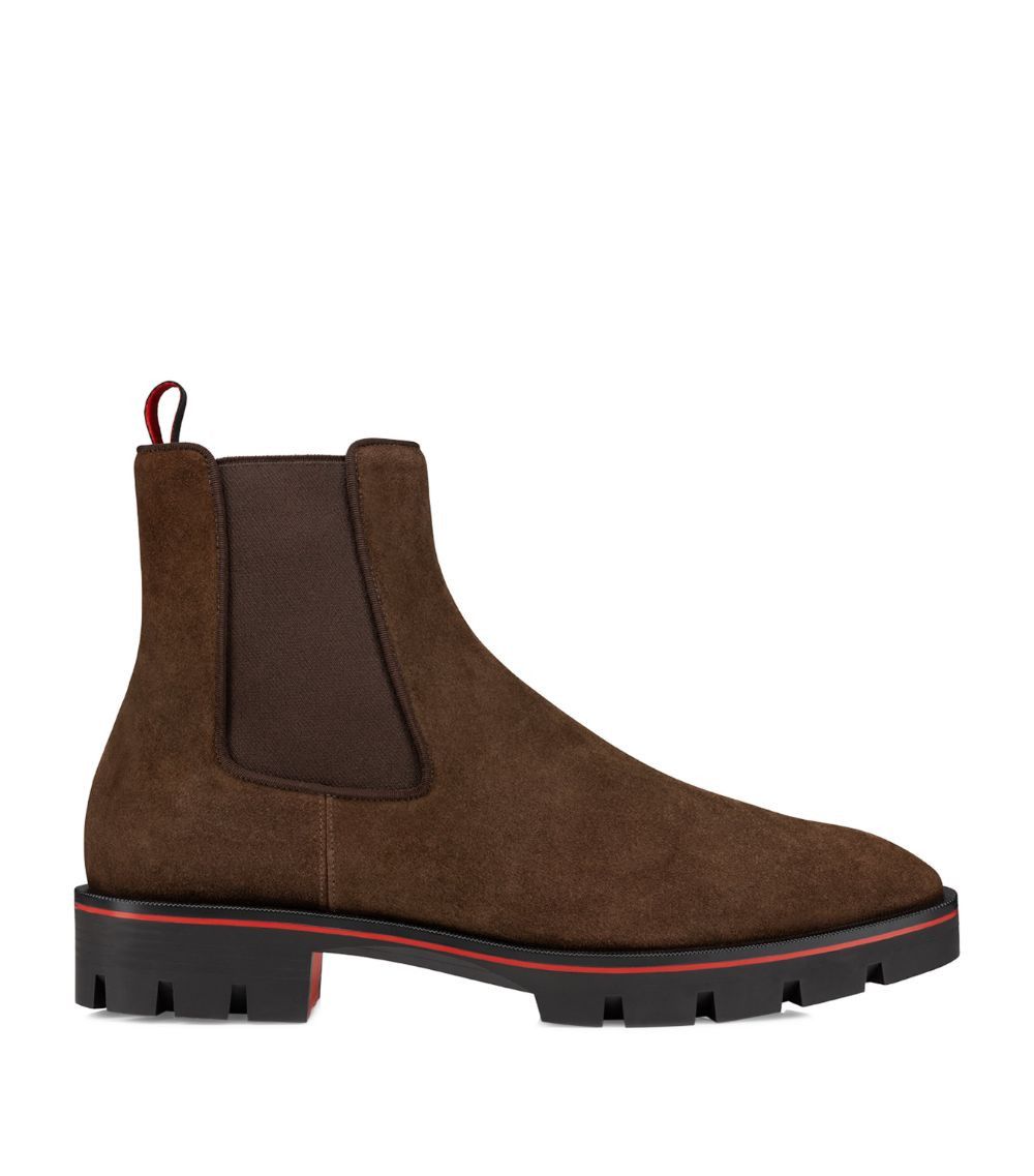 Christian Louboutin o1s1wg110924 Alpinosol Calf Leather Boots in Brown Size US 12 / EU 45 - 2 Thumbnail
