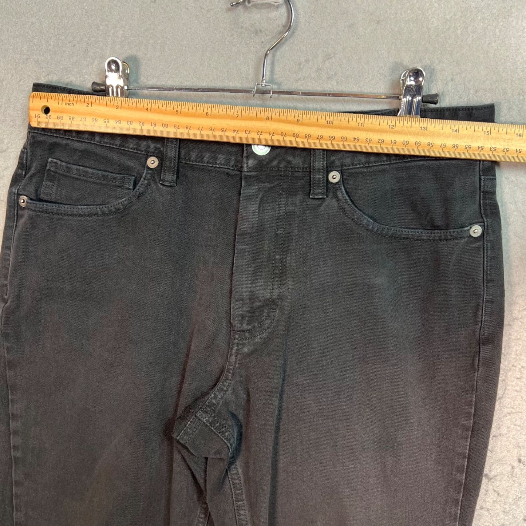 Everlane Everlane Jeans Mens Slim Denim 30x30 Black 5-Pocket Zip Button Inseam 30 Cotton Blend Knit Stretch Tapered Regular Size: 30 (Adult) Mens Size US 30 / EU 46 - 5 Thumbnail