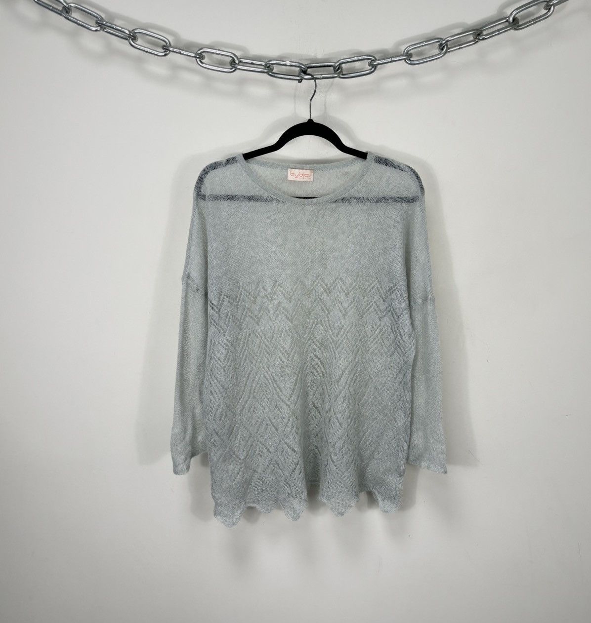 Byblos Vintage Byblos Women’s Open-Knit Italian Mohair Sweater Size XL / US 12-14 / IT 48-50 - 1 Thumbnail