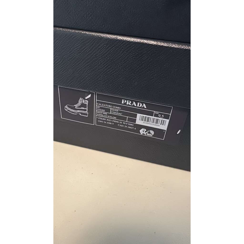 Prada o1rshd1 leather and recycled nylon ankle boots in Cognac Size US 10.5 / EU 43-44 - 22 Thumbnail