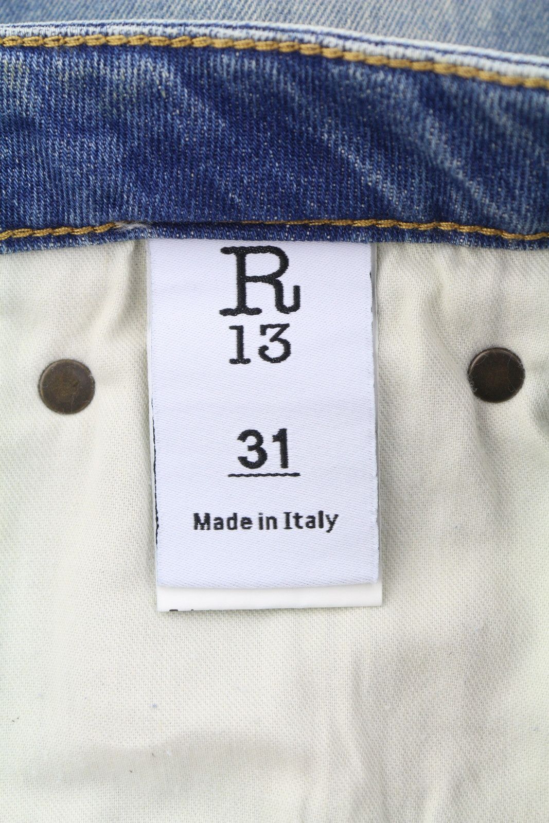 R13 KICK FIT 31 Kelly Faded Distress PS26 88281 Size 31" - 9 Thumbnail