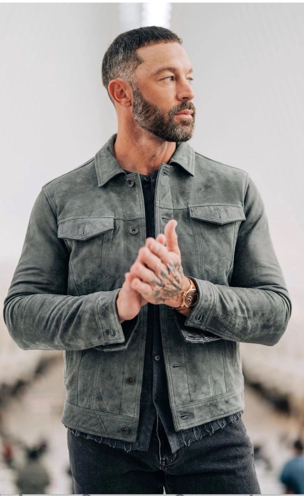 John Varvatos Andrew Trucker Jacket EU 50 USA 40 Size US M / EU 48-50 / 2 - 3 Thumbnail
