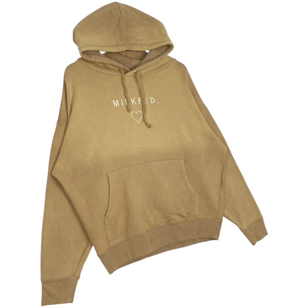 Vintage Vintage MilkFed Hoodie Sweater Beige Pullover Jumper Size L Size US L / EU 52-54 / 3 - 3 Thumbnail
