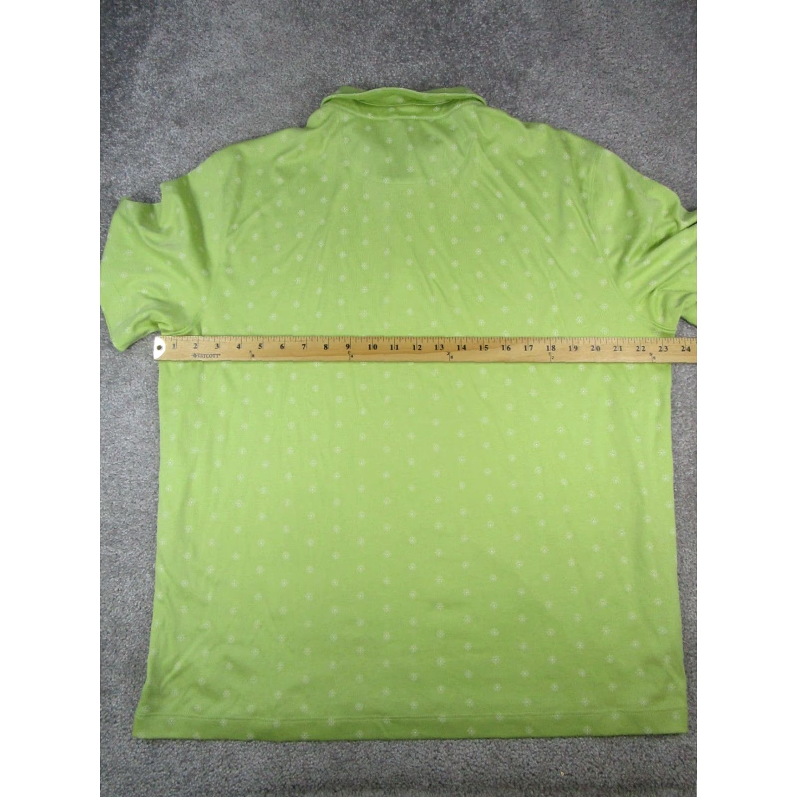 UNTUCKit UNTUCKit Polo Shirt Mens L Green White Golf Polo Shirt Mens L Green White Golf Size US L / EU 52-54 / 3 - 7 Thumbnail