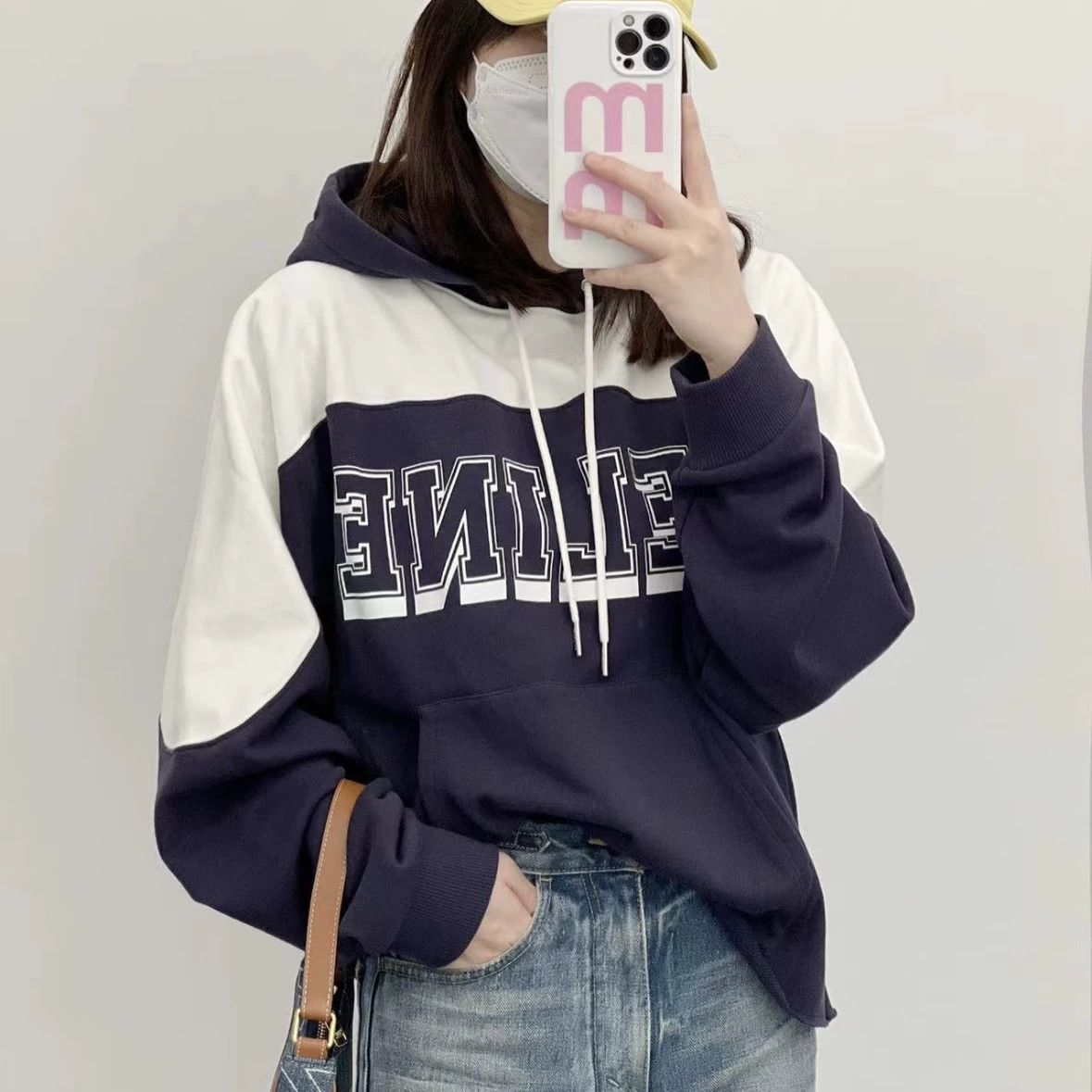 Celine Celine feb283 color block logo hoodie S Size S / US 4 / IT 40 - 7 Thumbnail