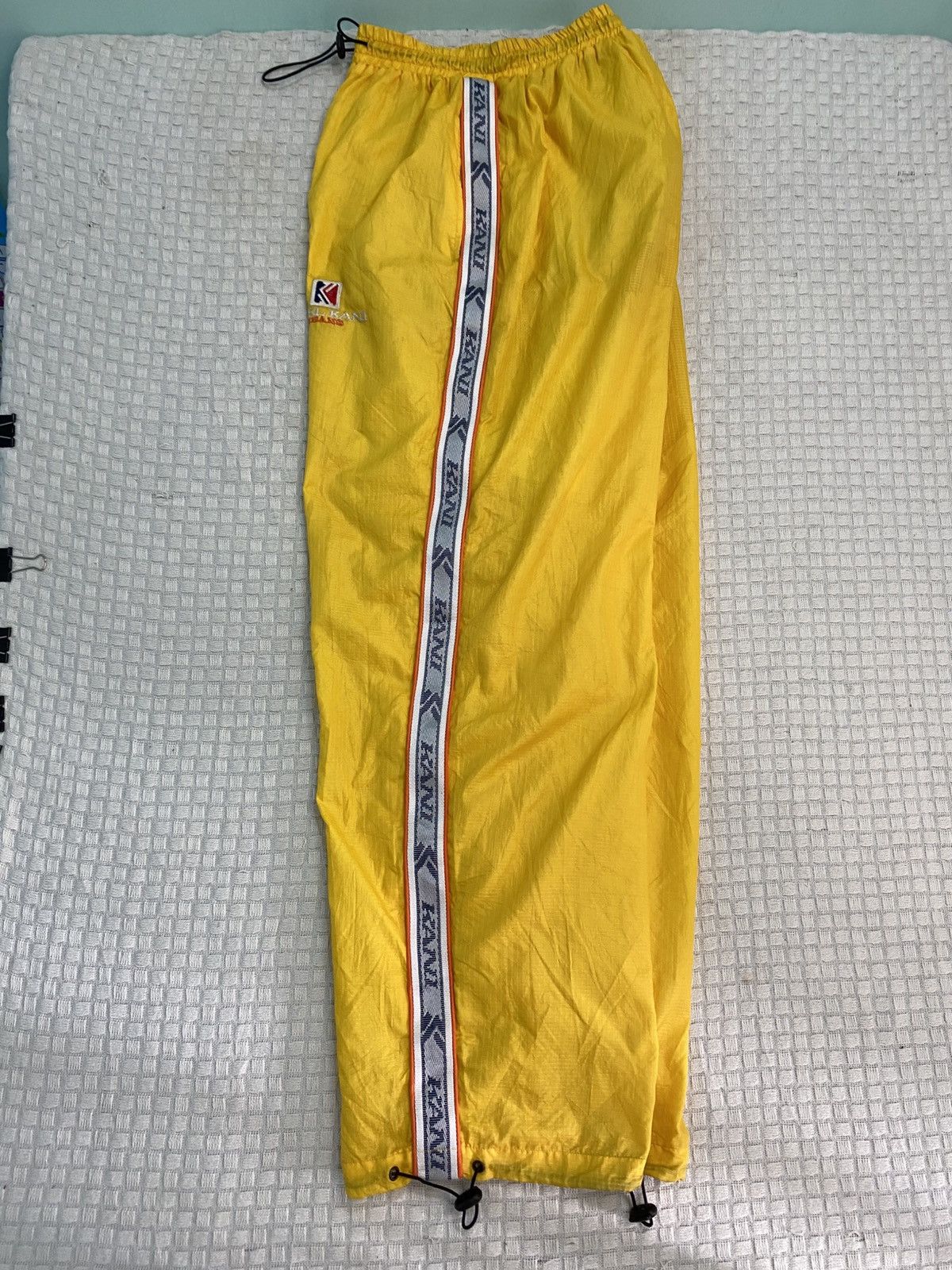 Karl Kani 💥 VINTAGE KARL KANI BAGGY WIDE LEG SWOOSH TRACK PANTS Y2K Size US 42 / EU 58 - 11 Thumbnail
