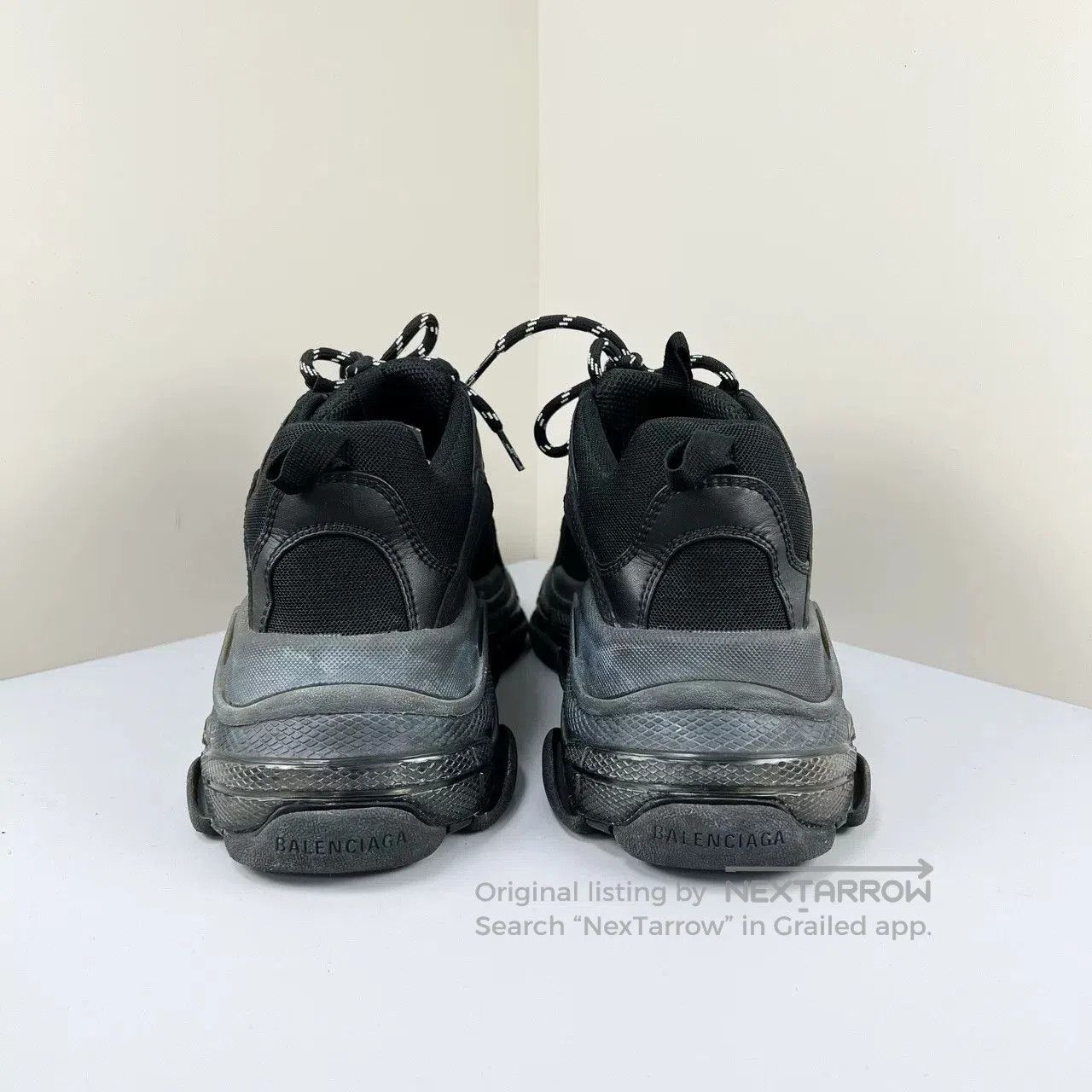 Balenciaga Balenciaga Triple S Black Casual Sneakers. Size US 8.5 / EU 41-42 - 3 Thumbnail
