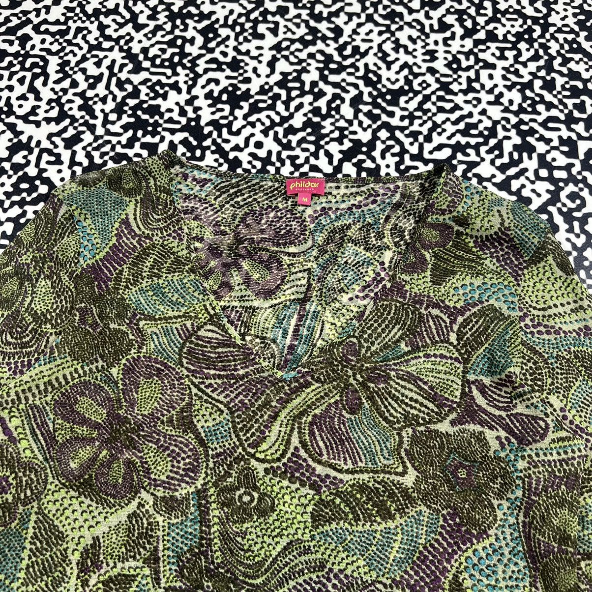 Japanese Brand Vintage Y2K Japanese Floral Mesh Longsleeve Retro 90s Style Size M / US 6-8 / IT 42-44 - 10 Thumbnail