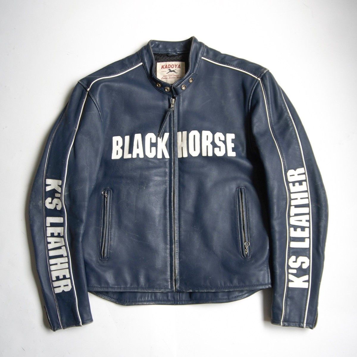 Kadoya Kadoya 'Battlesuit' Armored Black Leather Biker Jacket