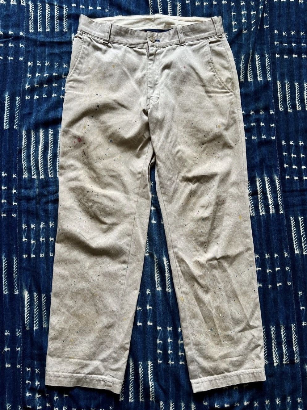 Neighborhood Neighborhood Archive FW12 Dirty Painting Chino Pants Size US 30 / EU 46 - 1 Thumbnail