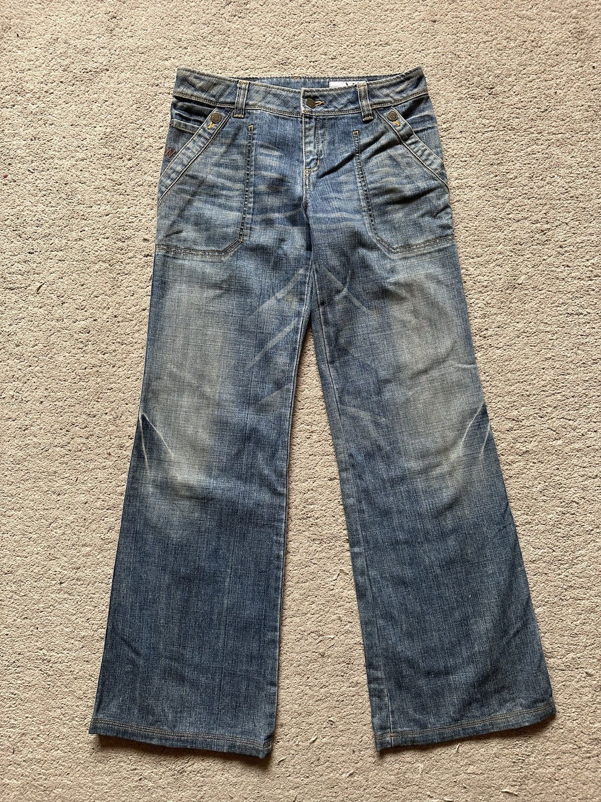 Japanese Brand 2000s LAUTREAMONT vintage Flare Jeans Size US 30 / EU 46 - 1 Thumbnail