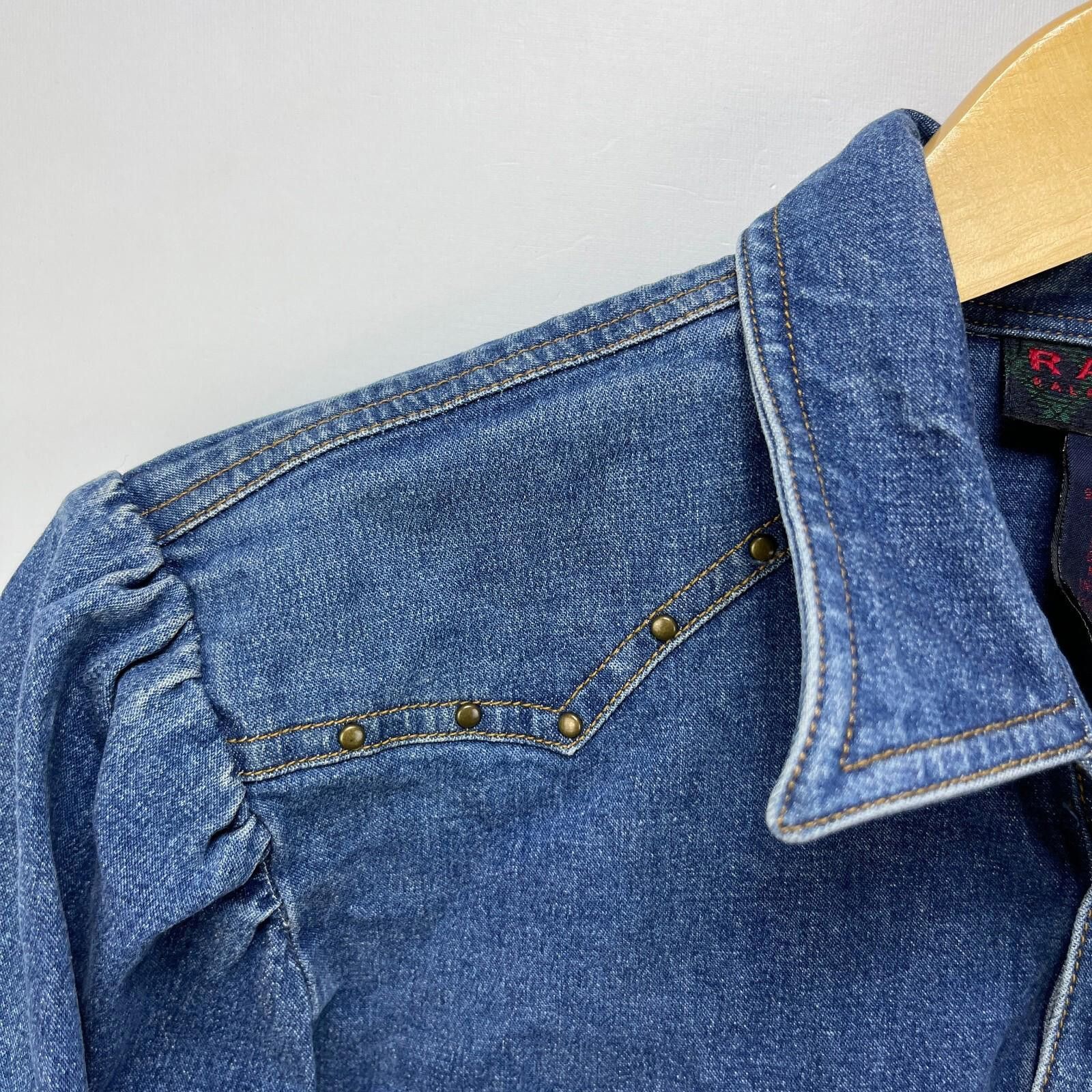 Polo Ralph Lauren Vintage Ralph Lauren Denim Jacket Womens Large Western Snap Size L / US 10 / IT 46 - 8 Thumbnail