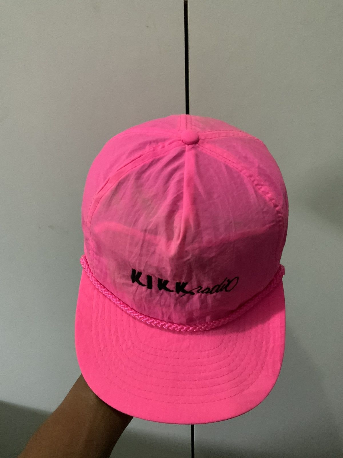 Japanese Brand Vintage KIKK Nadio Nylon Pink Hat Size ONE SIZE - 6 Thumbnail