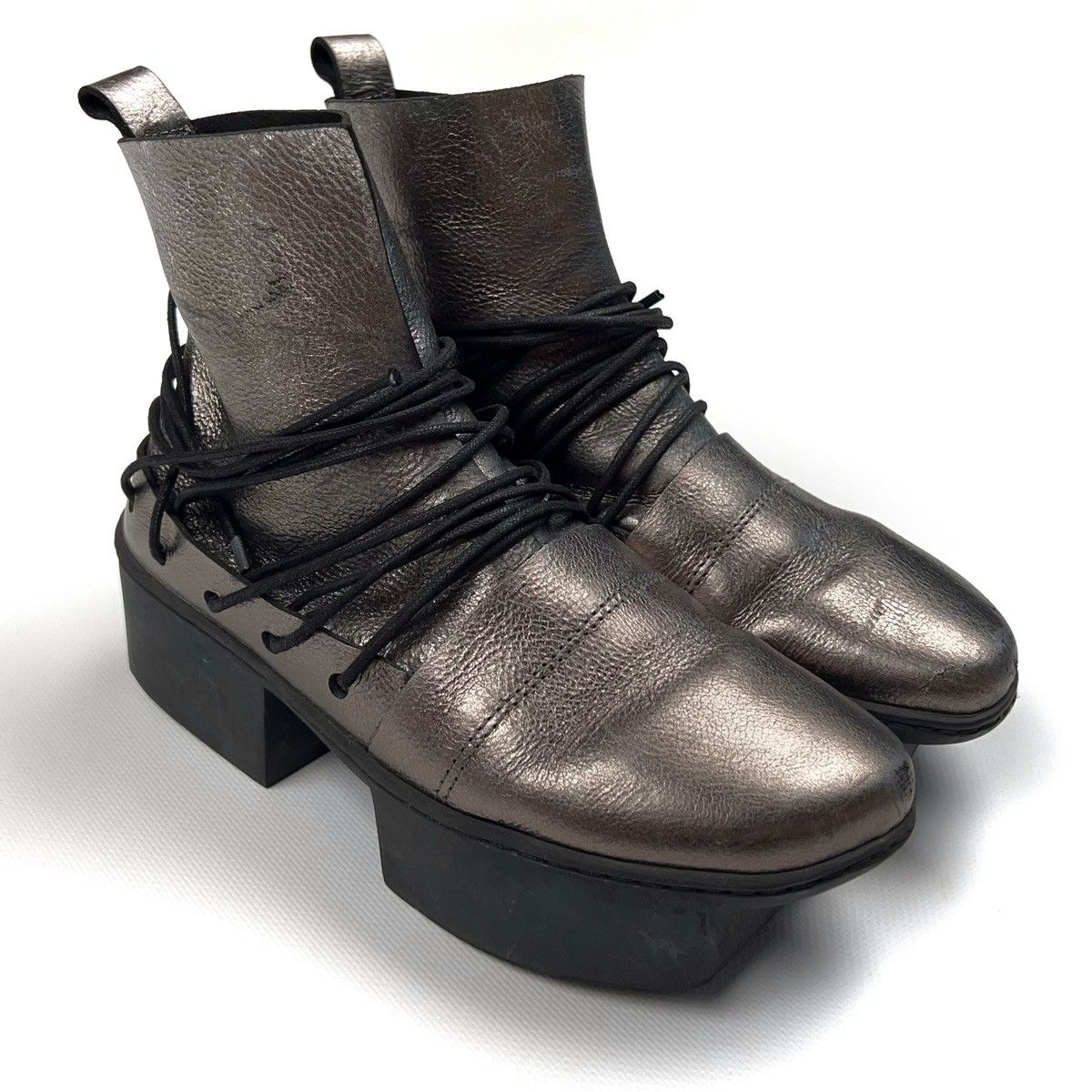 Trippen Trippen Platform Leather Shoes Geisha Happy Dream Avantgarde Size US 5 / IT 35 - 9 Thumbnail
