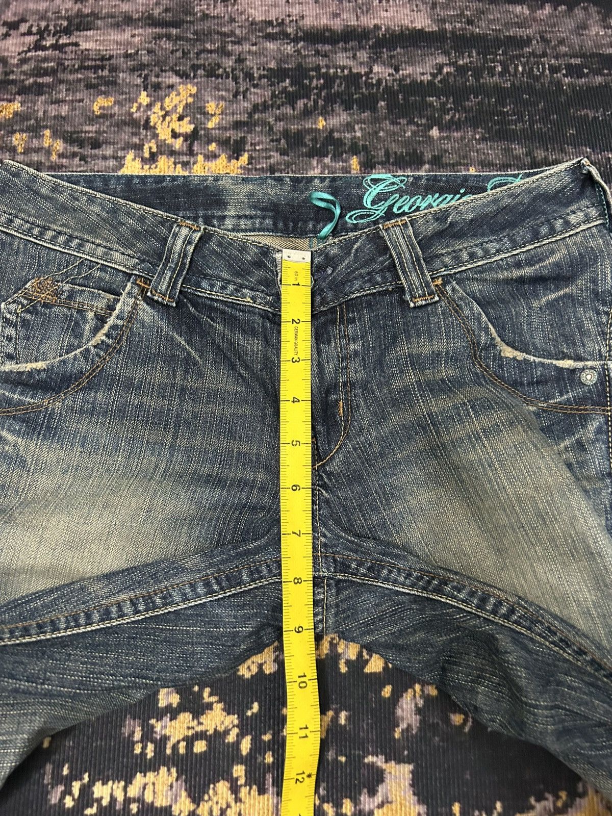 Japanese Brand Vintage Georgia Washed Flare Jeans Size US 30 / EU 46 - 15 Thumbnail