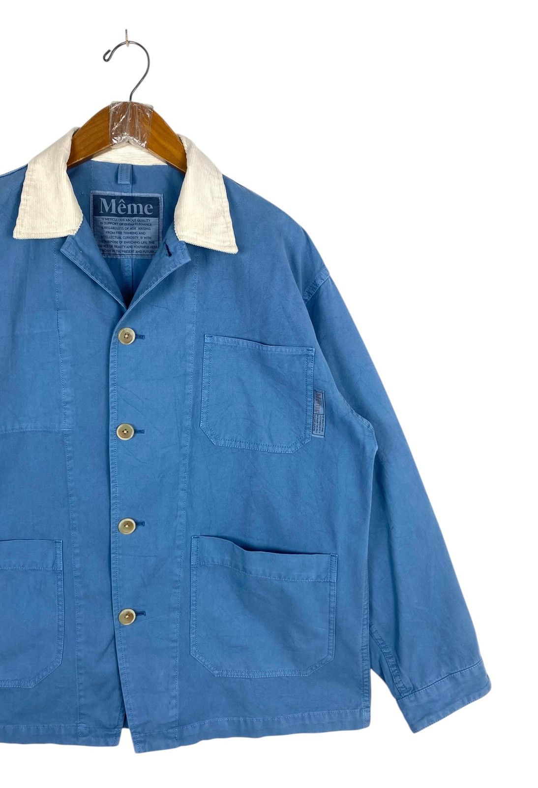 Japanese Brand Rare‼️ Même Brand Blue Workwear Chore Jacket Size US M / EU 48-50 / 2 - 3 Thumbnail
