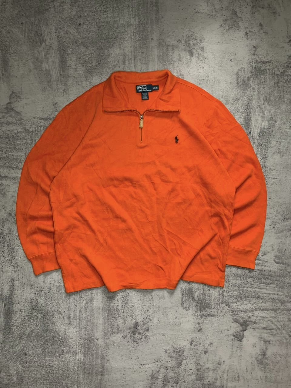 Polo Ralph Lauren Polo Ralph Lauren Orange 1/3 Zip Sweater Size US XL / EU 56 / 4 - 1 Thumbnail