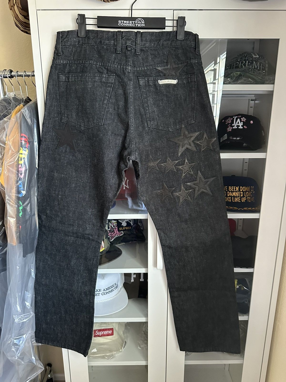 Chrome Hearts CHROME HEARTS STAR PATCH DENIM SIZE 34 JEANS IN HOUSE Size US 34 / EU 50 - 10 Thumbnail