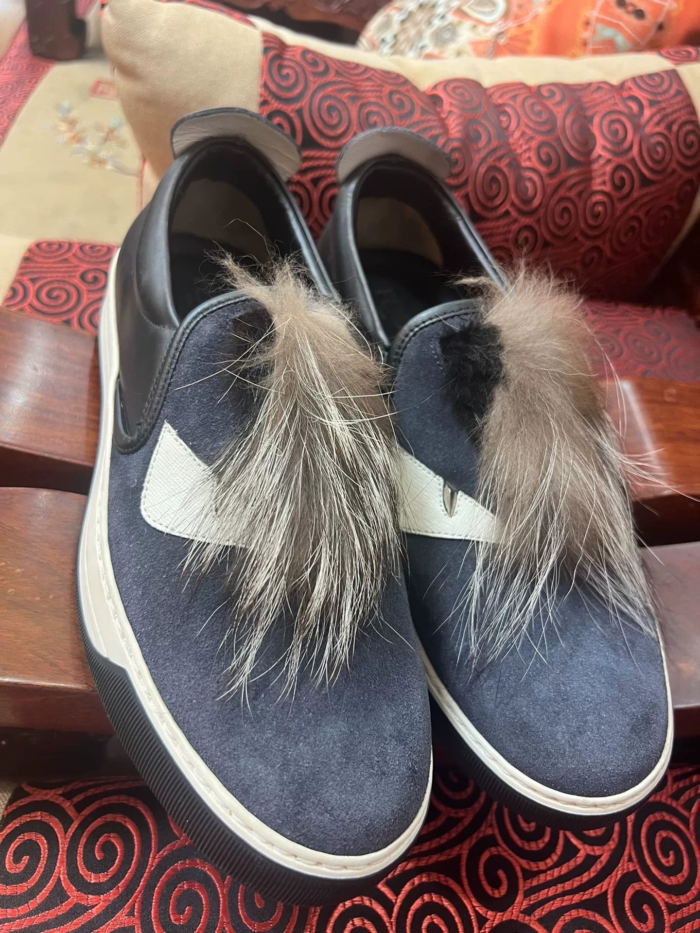 Fendi Fendi Monster Suede Fur Men’s Shoes Size US 6.5 / EU 39-40 - 1 Thumbnail