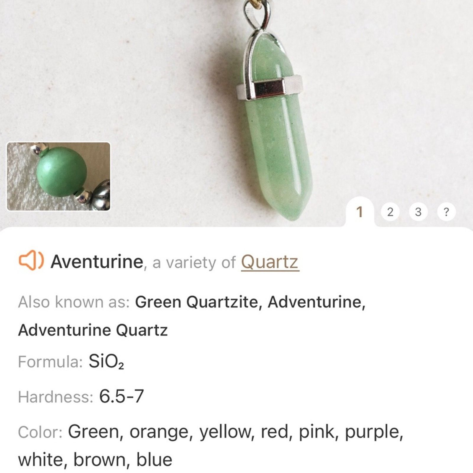 Handmade Handcrafted repurpose moon glow amulet glass Pearl neckla Size ONE SIZE - 11 Thumbnail