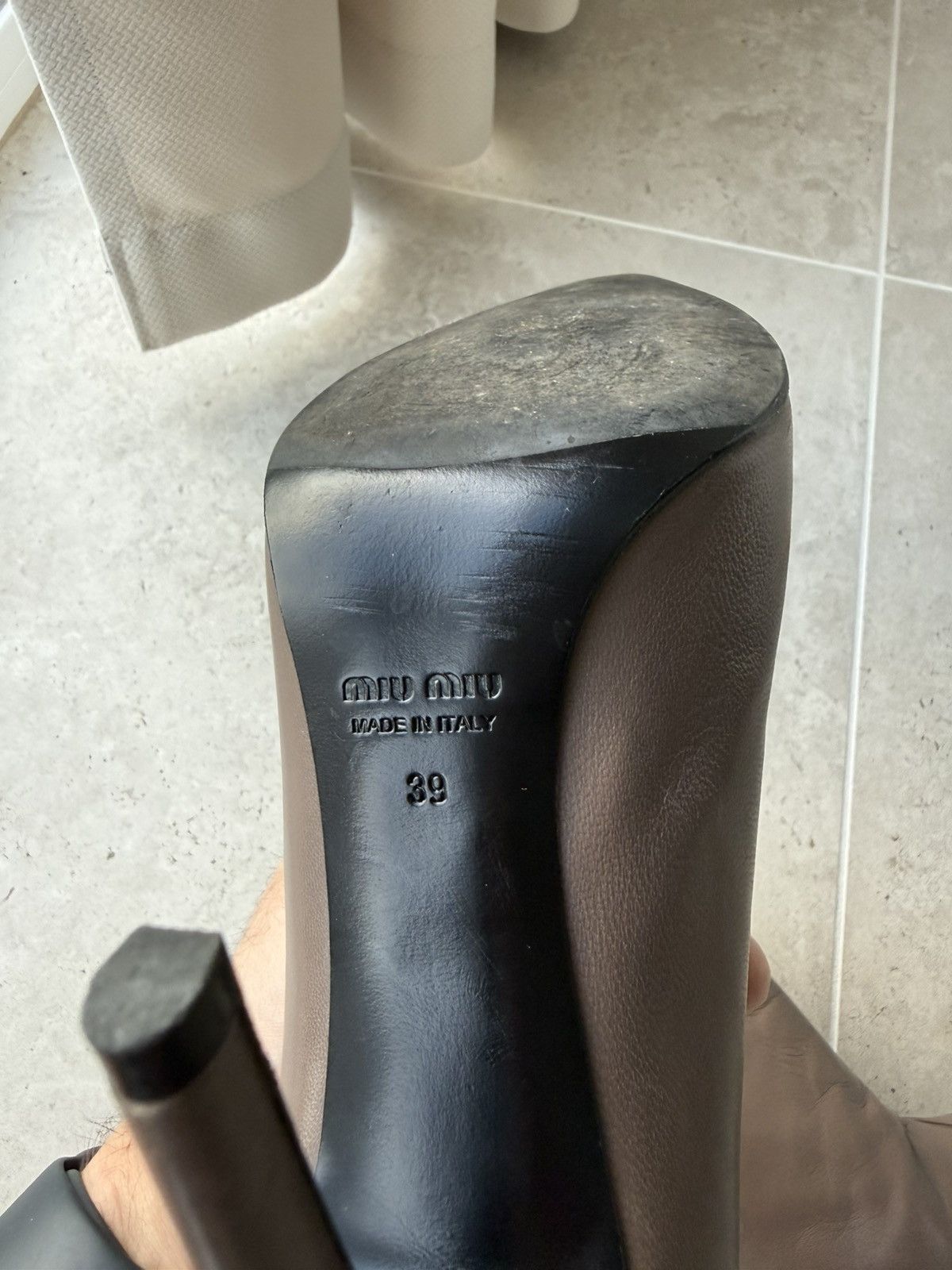 Miu Miu 00s Miu Miu Leather Heels Size US 9 / IT 39 - 17 Thumbnail