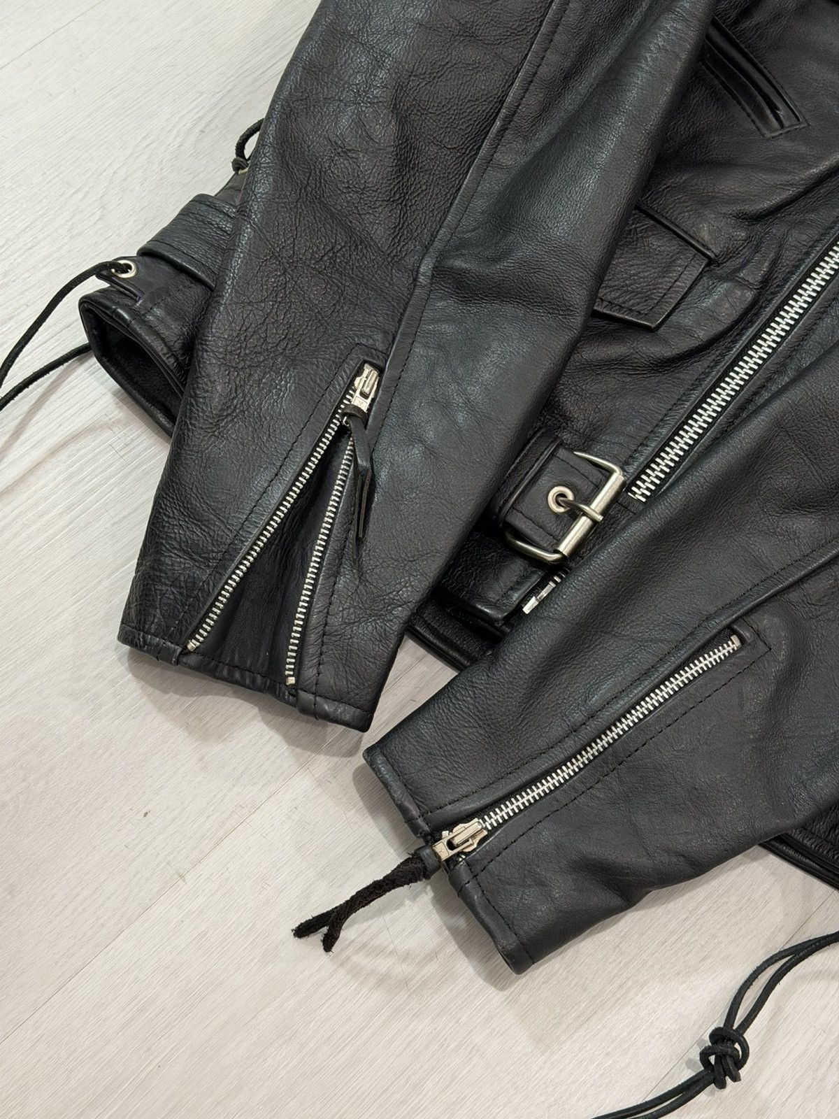 Vintage Vintage Biker Leather Quilted Lined Motorcycle Jacket Size 8 Size M / US 6-8 / IT 42-44 - 7 Thumbnail
