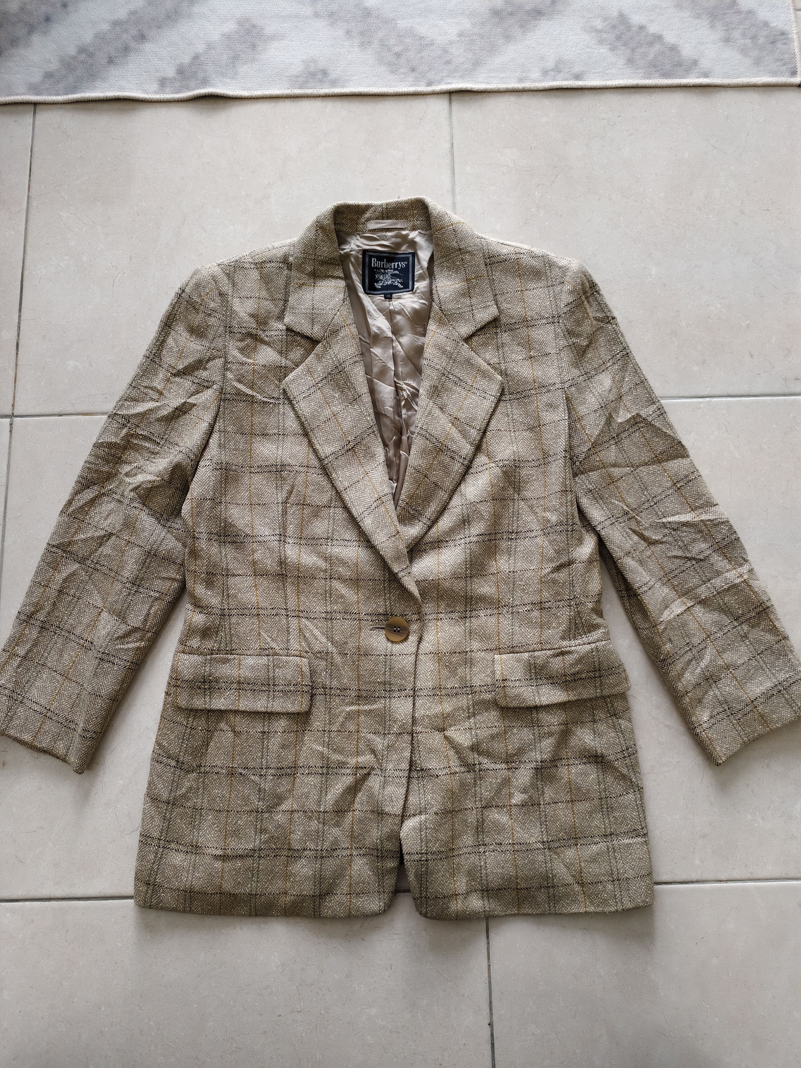 Burberry × Burberry Prorsum × Vintage 🔥STEALS🔥Very Rare Vintage Burberry Silk Lining Coat Size S / US 4 / IT 40 - 1 Thumbnail