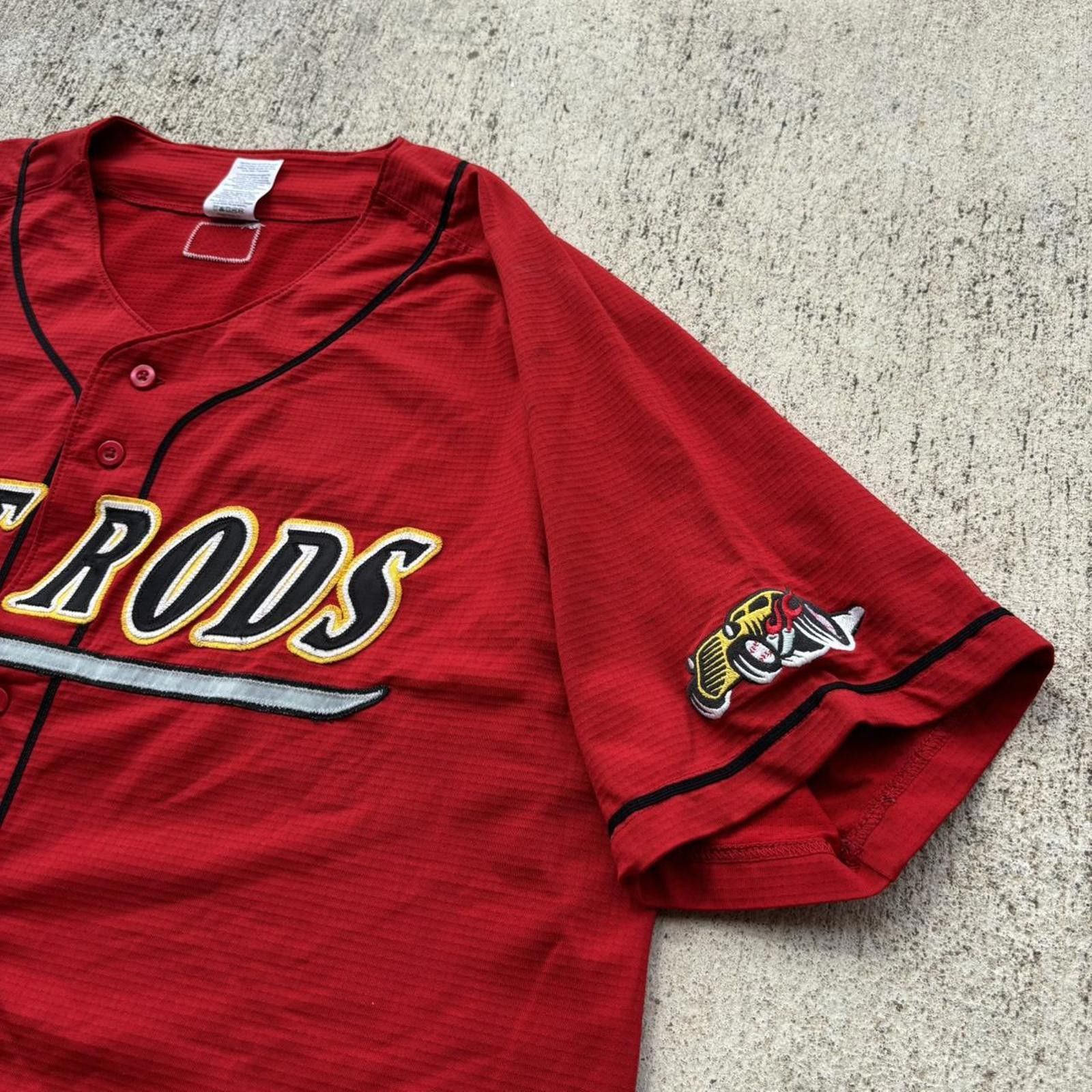 Russell Athletic Vintage Bowling Green Hot Rods Minor League Baseball Jersey Size US XL / EU 56 / 4 - 3 Thumbnail