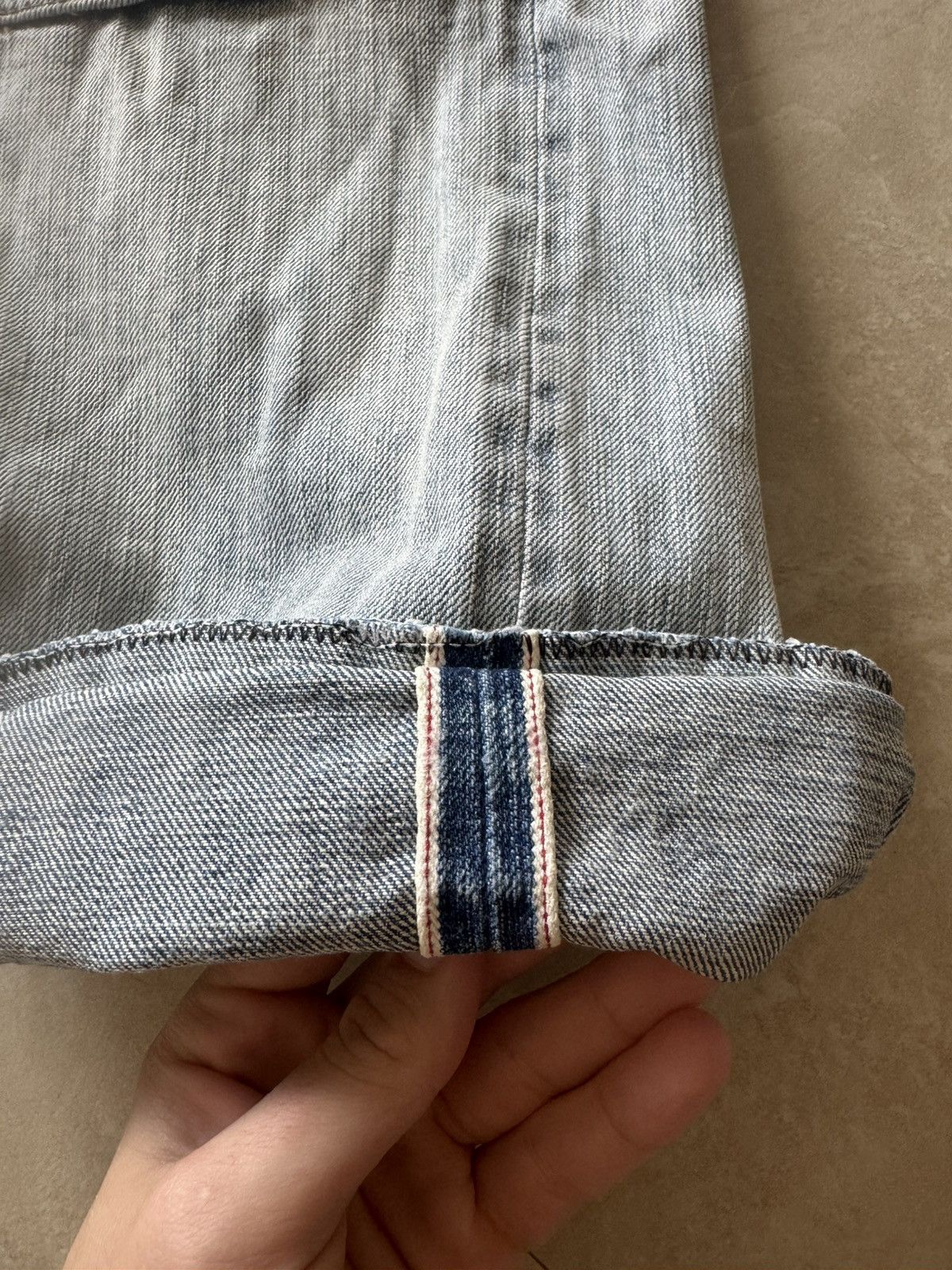 No Maintenance Light-Wash Flared Japense Denim Carpenters Size US 34 / EU 50 - 4 Thumbnail
