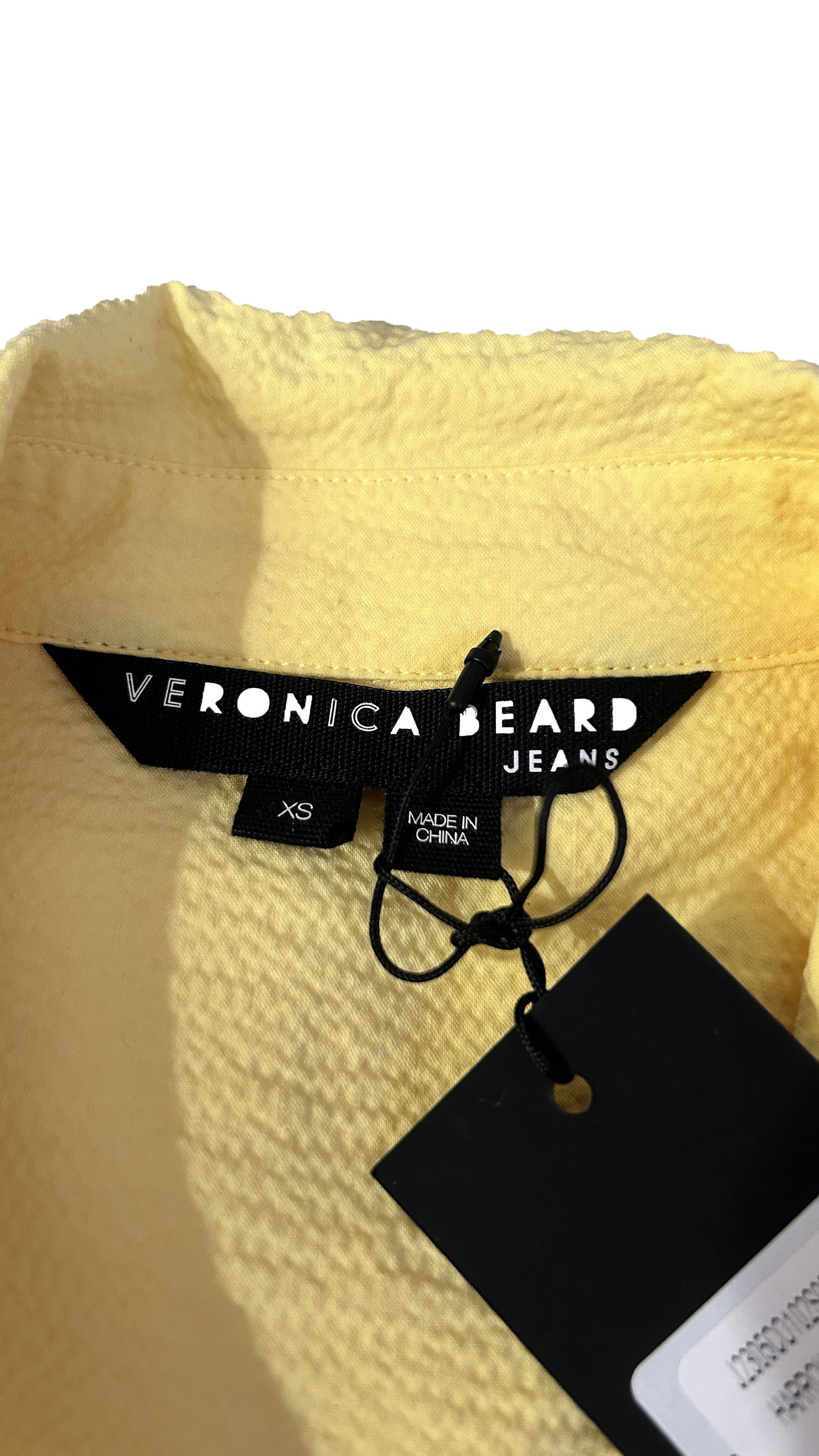 Veronica Beard Yellow Harris Dress Women’s Midi Shirt Dress Belted Cotton Size XS / US 0-2 / IT 36-38 - 4 Thumbnail