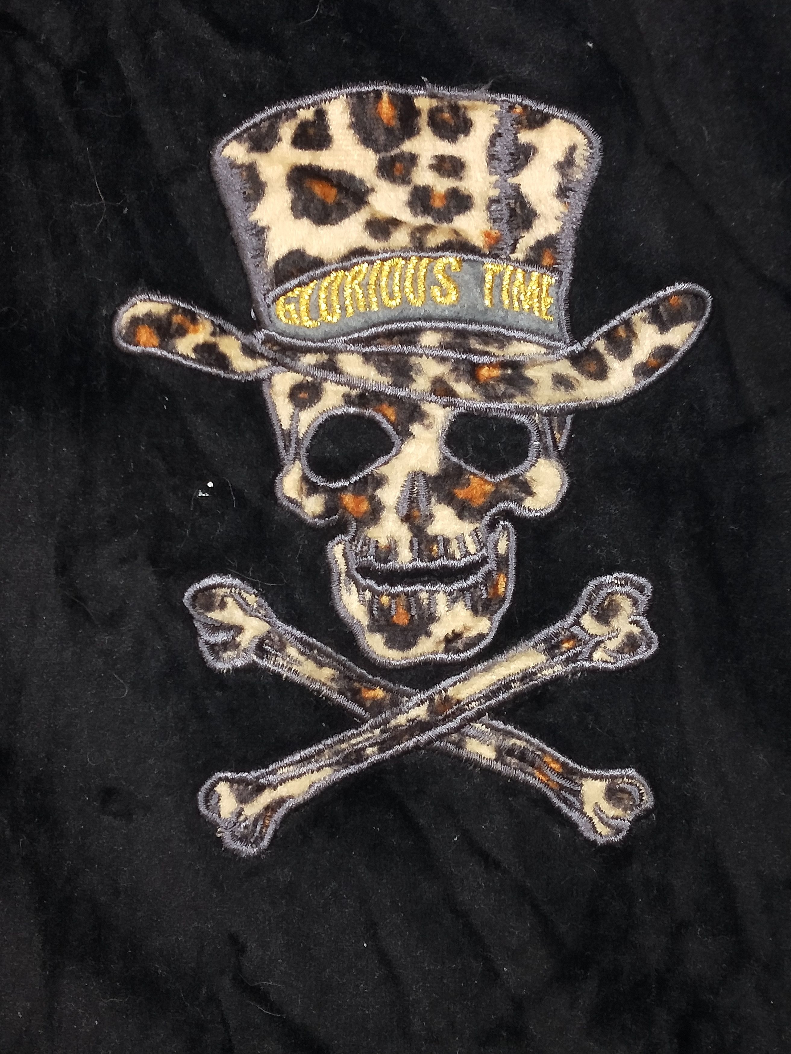 Seditionaries Japanese Glorious Time Skull Velvet Zip Up Size US L / EU 52-54 / 3 - 2 Thumbnail