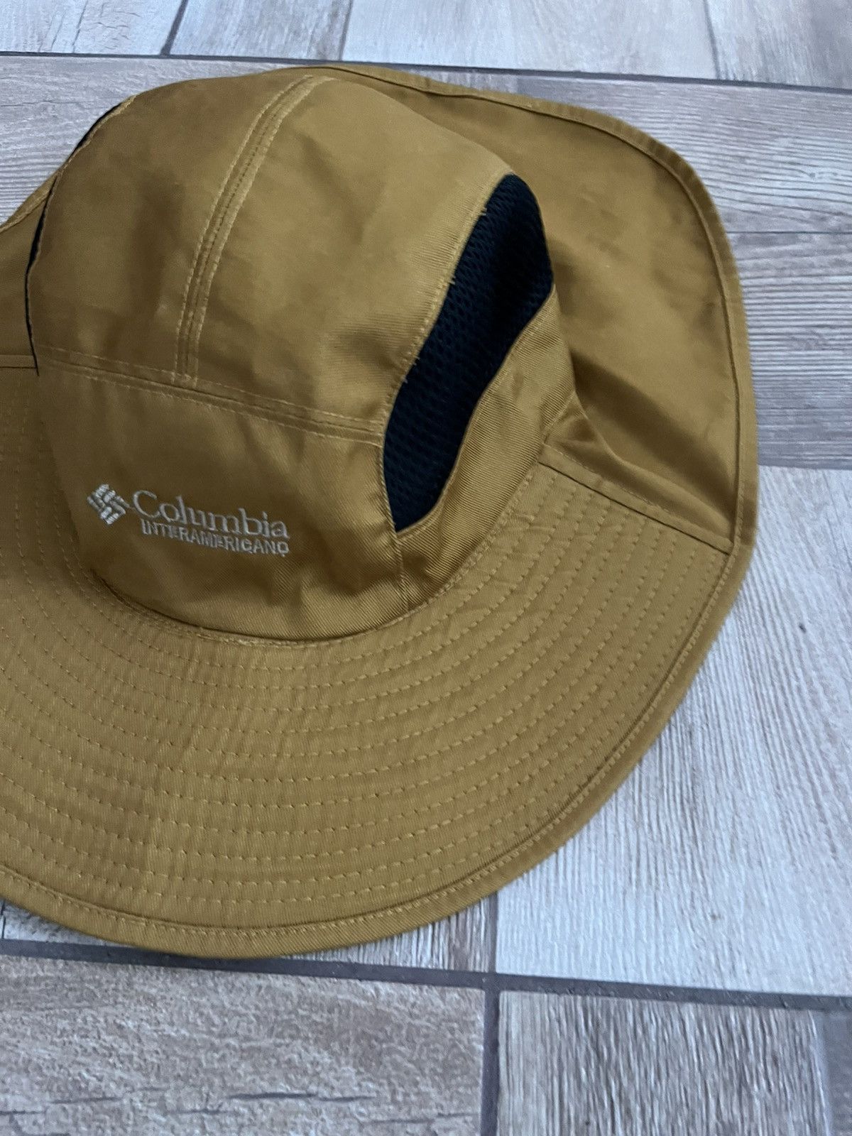 Columbia Vintage Columbia Hat Tan Sun Boonie Wide Brim Unisex Outdoor Size ONE SIZE - 4 Thumbnail