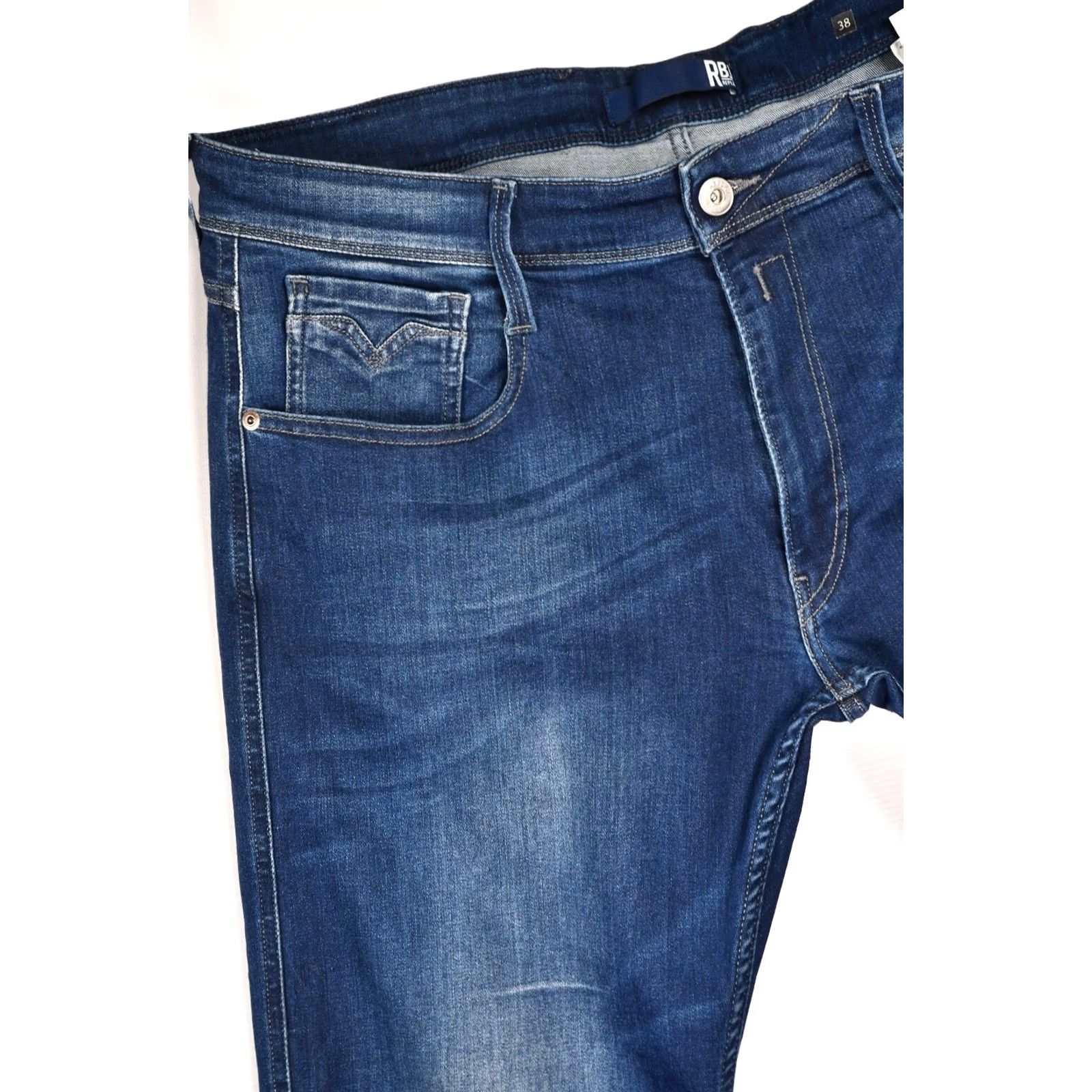 Replay Replay M94 ANBASS Slim Skinny Stretch Blue Jeans Men's W38/L32 Jeans Size US 38 / EU 54 - 6 Thumbnail